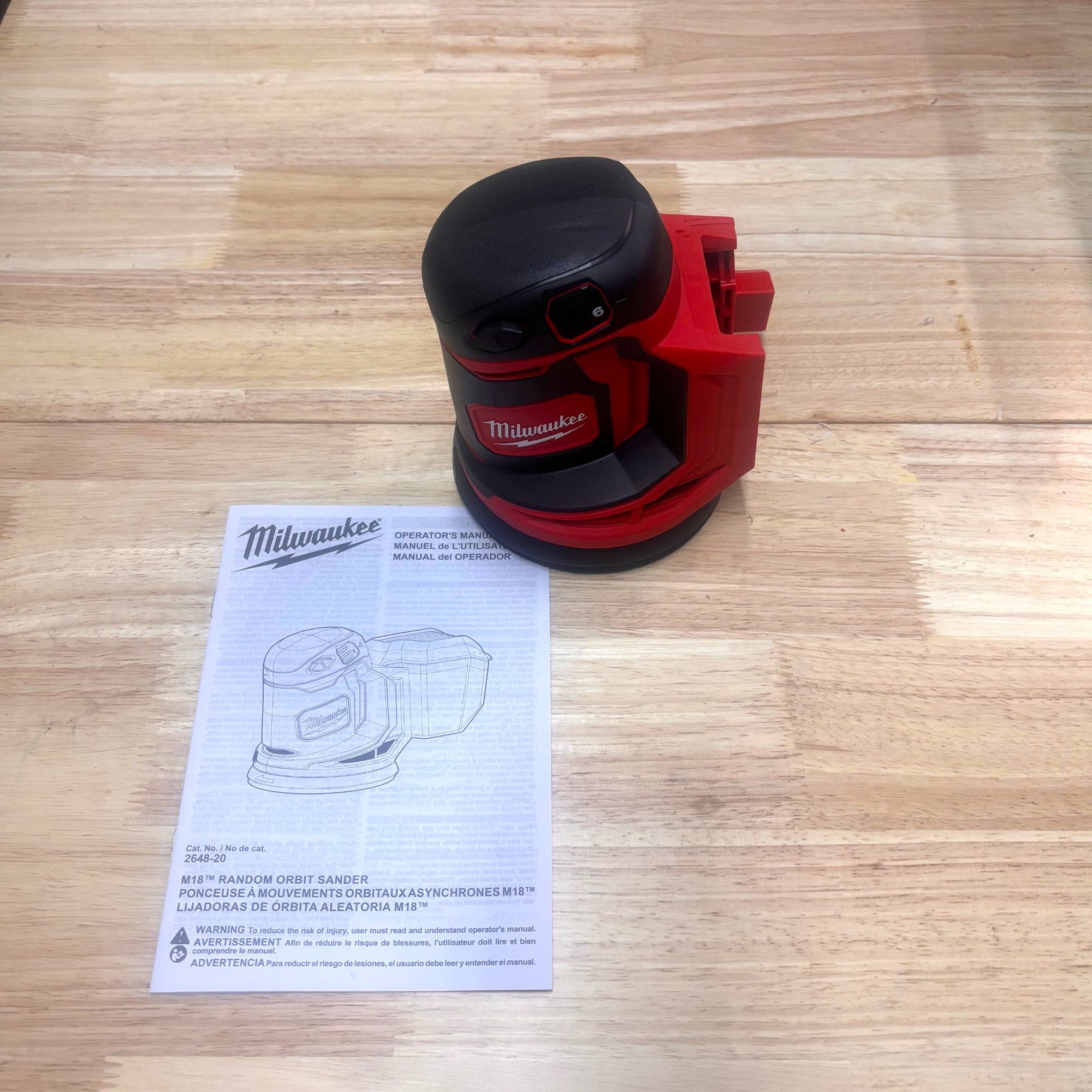 Milwaukee (2648-20) M18 18V Lithium-Ion Cordless 5 in. Random Orbit Sander - genuine, brand new in secure, non-retail packaging