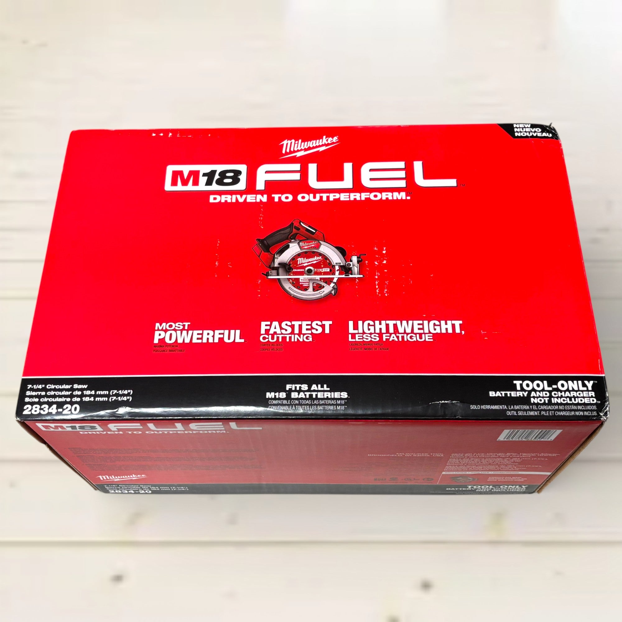 Milwaukee (2834-20) M18 FUEL 18V Lithium-Ion Brushless Cordless 7-1/4 in. Circular Saw (Tool-Only)