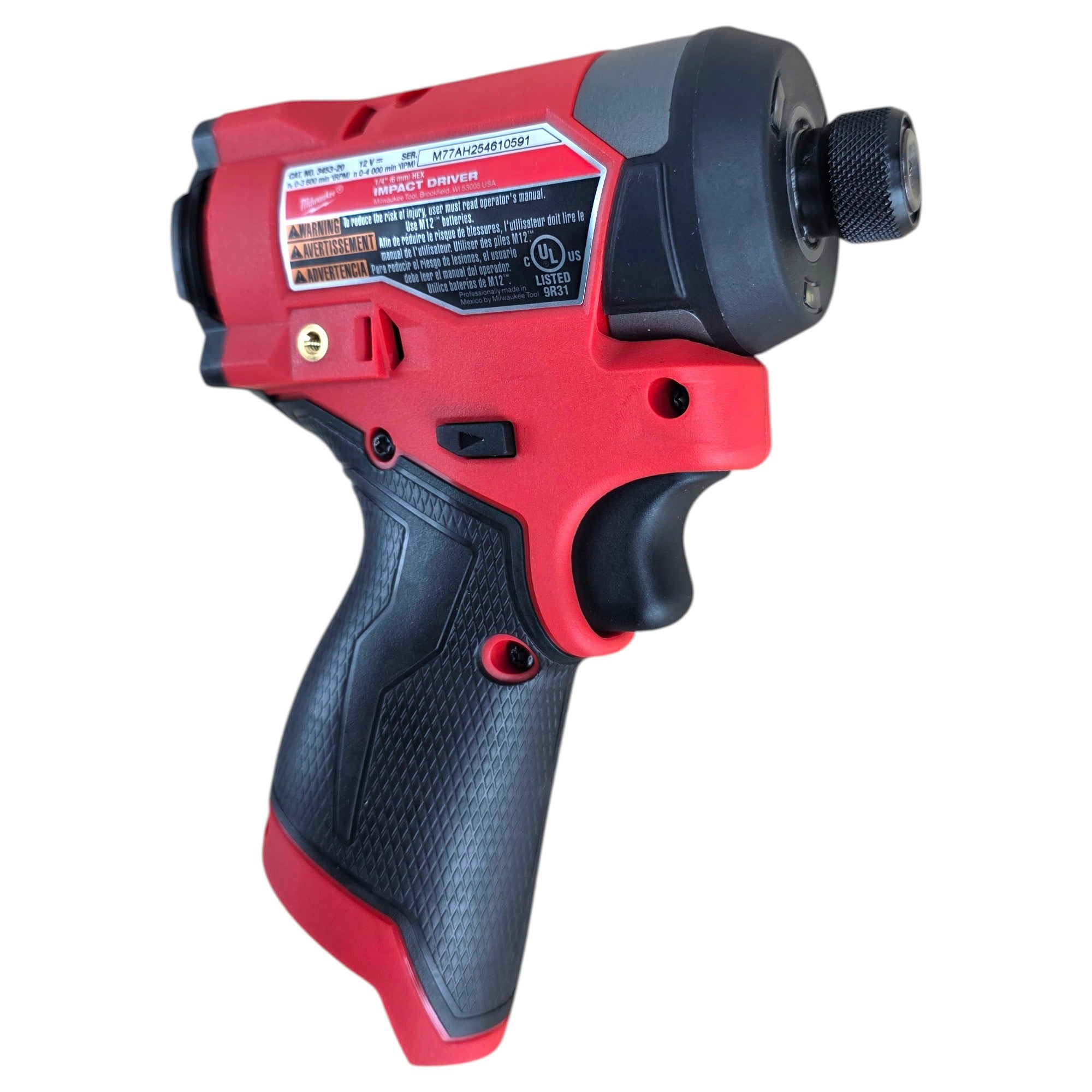 Milwaukee (3453-20) M12 FUEL 12V Lithium-Ion Brushless Cordless 1/4 in. Hex Impact Driver - genuine, brand new in secure, non-retail packaging