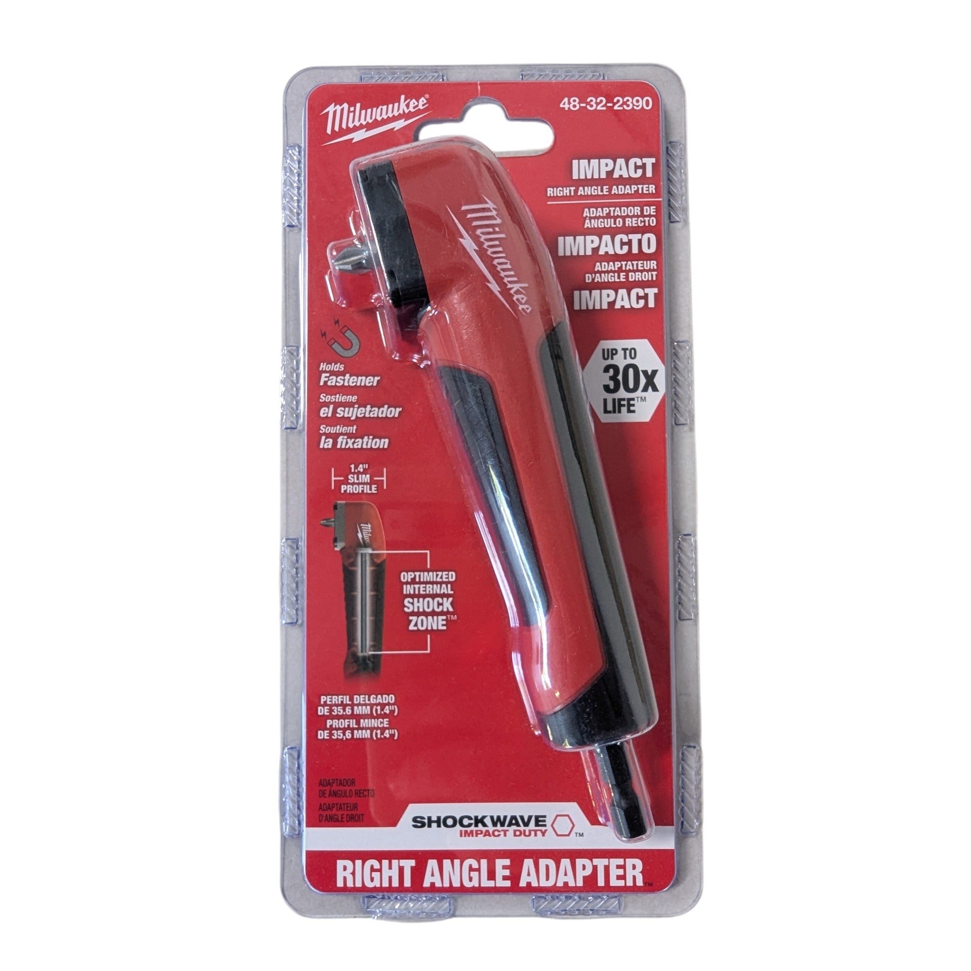 Milwaukee (48-32-2390) SHOCKWAVE Impact Duty Right Angle Drill Adapter