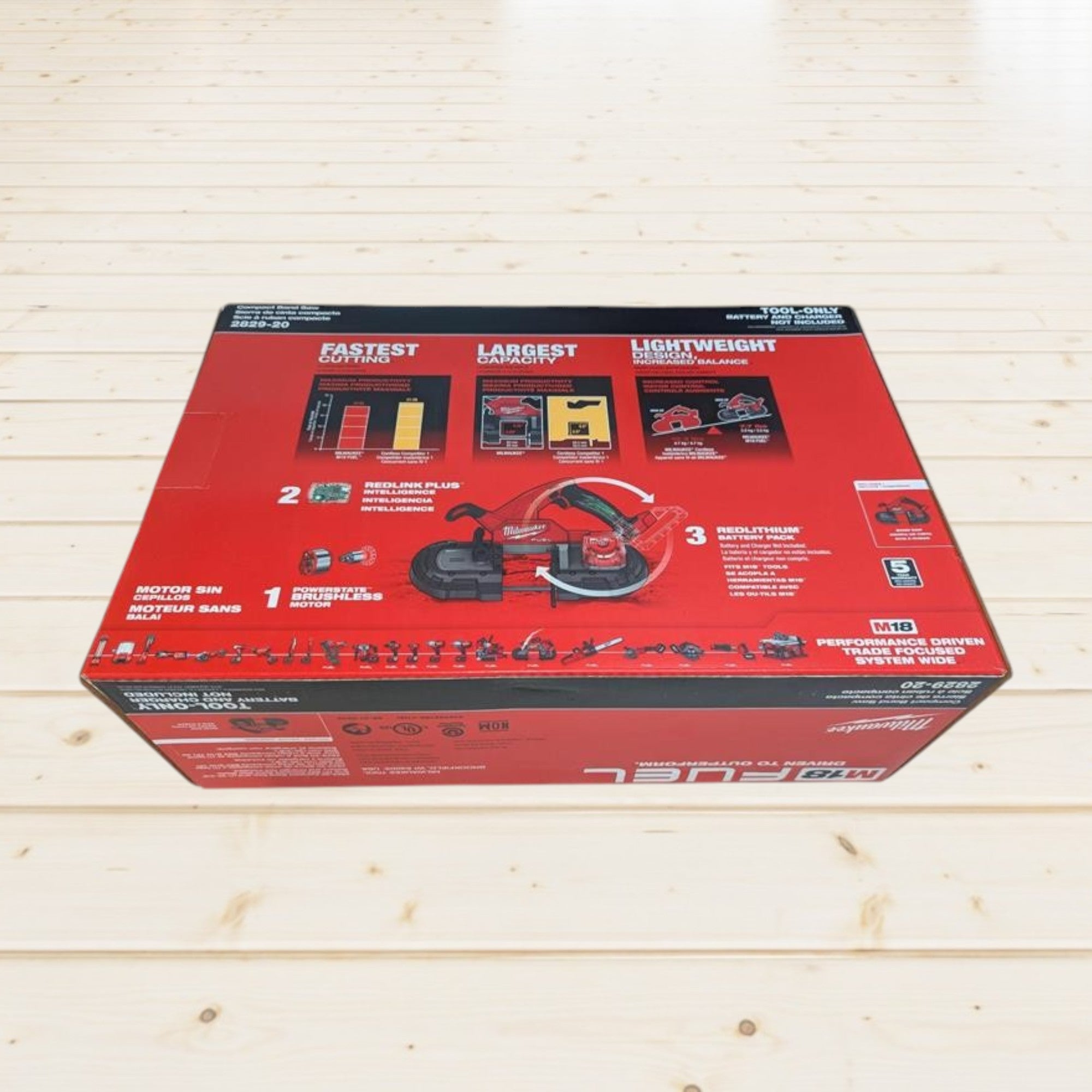 Milwaukee (2829-20) M18 FUEL 18V Lithium-Ion Brushless Cordless Compact Bandsaw (Tool-Only)