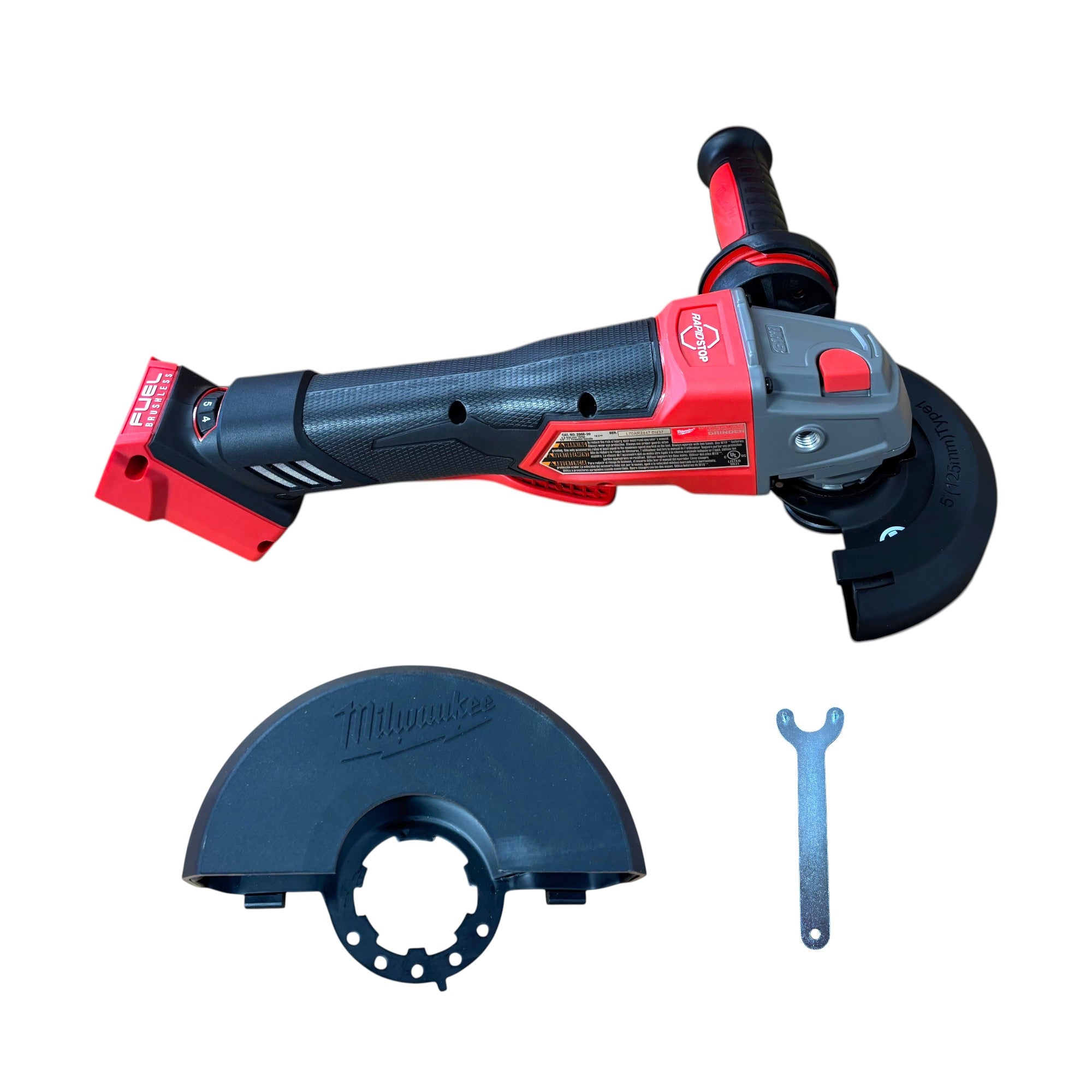 Milwaukee (2888-20) M18 FUEL 18V Lithium-Ion Brushless Cordless 4-1/2 in./5 in. Grinder with Variable Speed & Paddle Switch (Tool-Only)