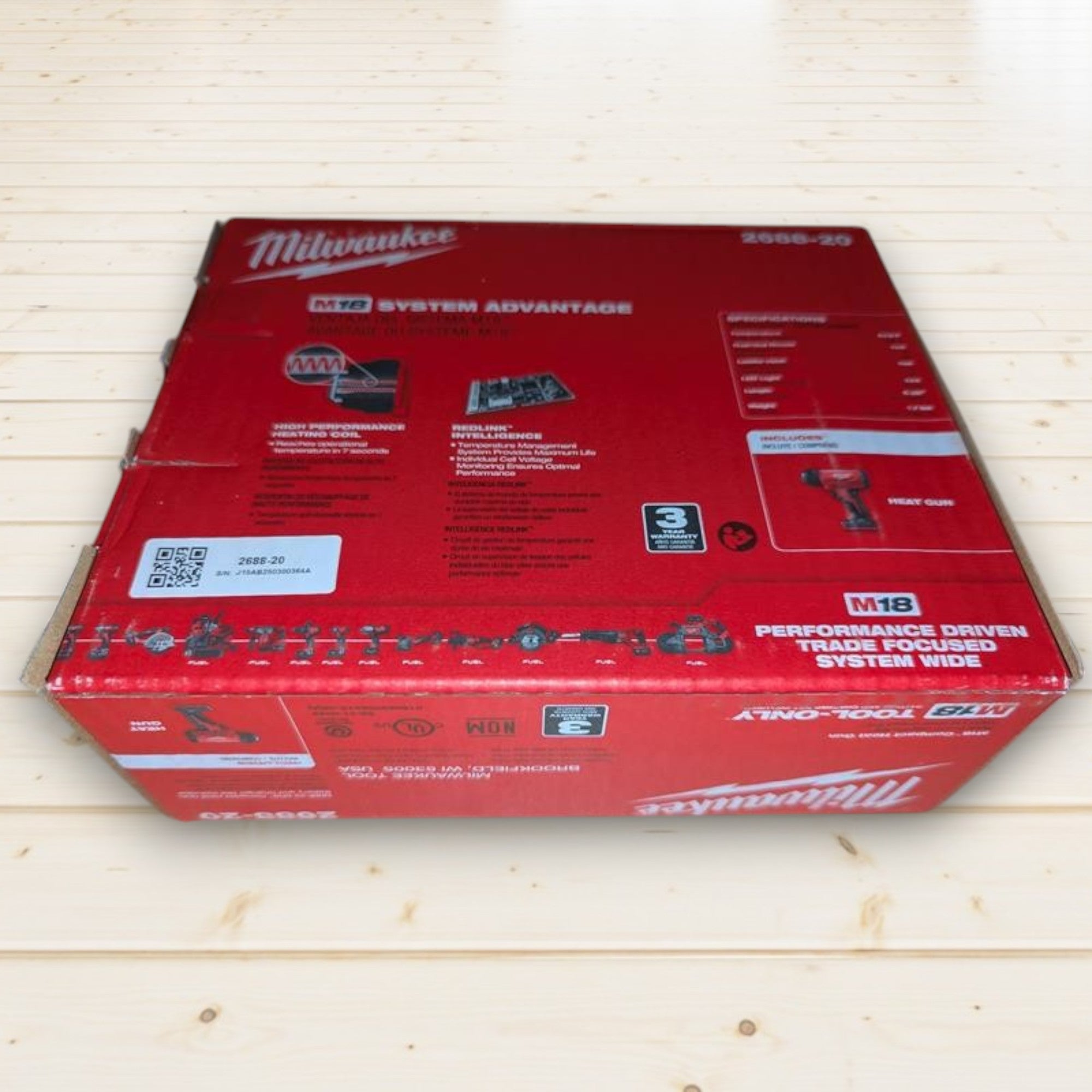 Milwaukee (2688-20) M18 18V Lithium-Ion Cordless Compact Heat Gun (Tool-Only)