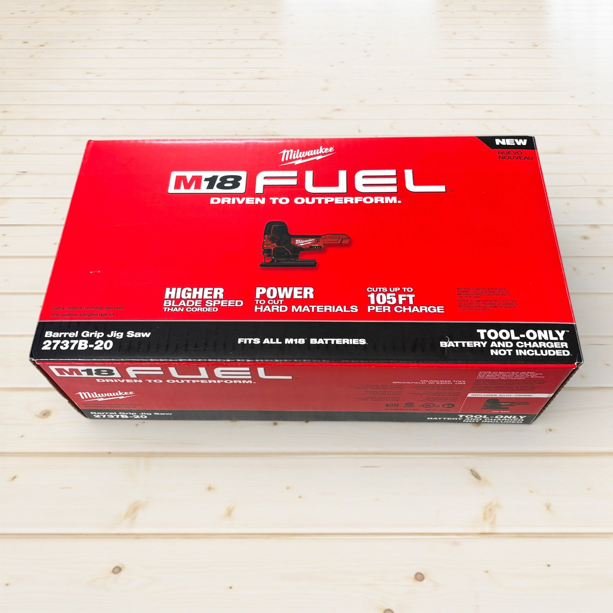 Milwaukee (2737B-20) M18 FUEL 18V Lithium-Ion Brushless Cordless Barrel Grip Jig Saw (Tool Only)