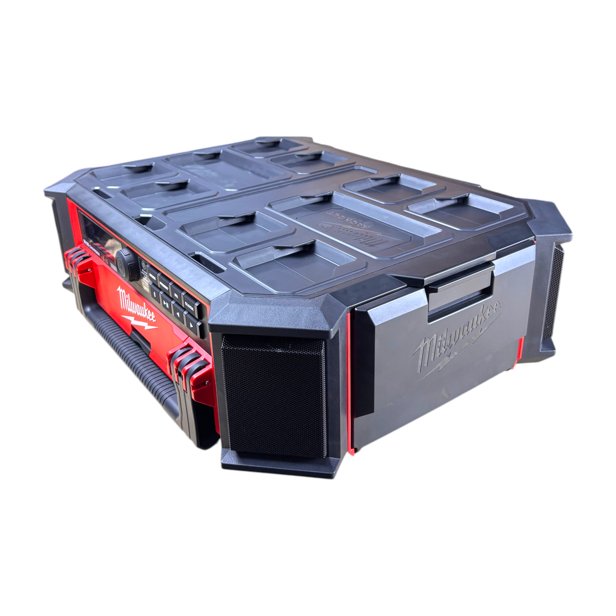 Milwaukee (2950-20) M18 Lithium-Ion Cordless PACKOUT Radio/Speaker with Built-In Charger
