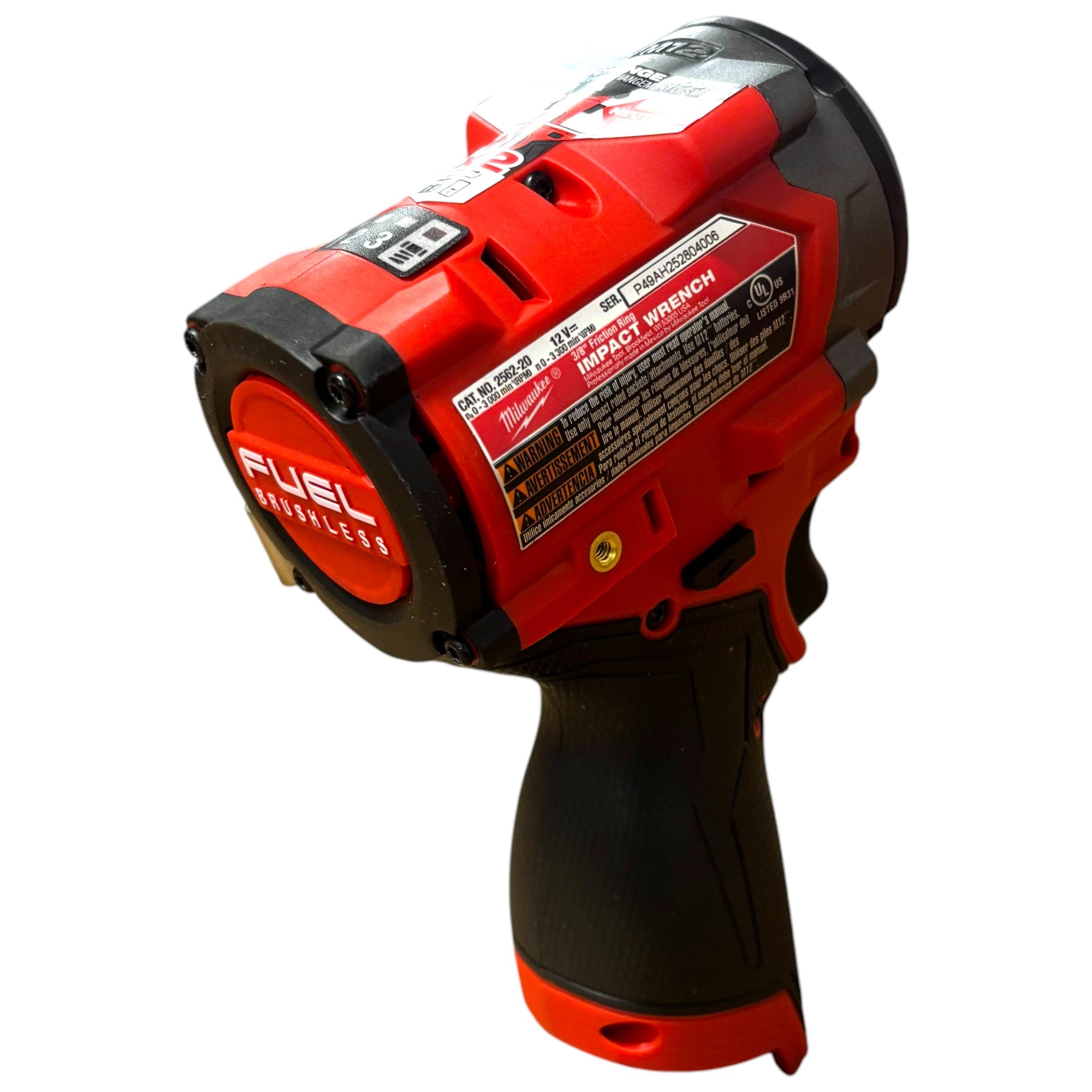 Milwaukee (2562-22) M12 FUEL 12V Li-Ion Brushless Cordless Stubby 3/8 in. Impact Wrench Kit w/(1) 5.0Ah & (1) 2.5 Ah High Output Batteries
