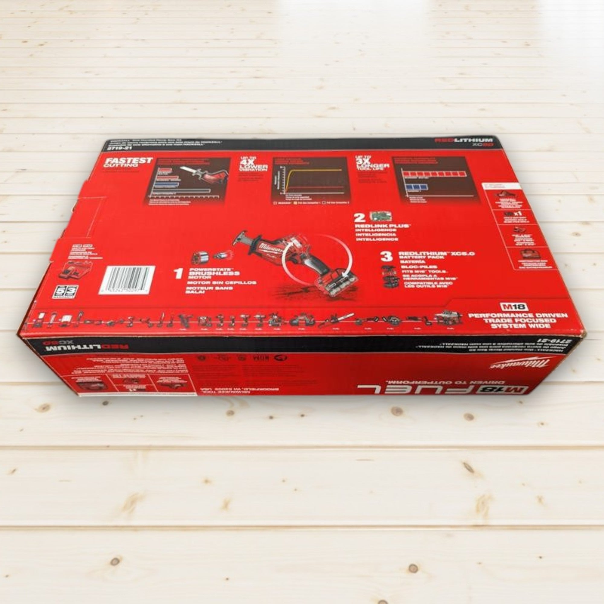 Milwaukee (2719-21) M18 FUEL 18V Lithium-Ion Brushless Cordless HACKZALL Reciprocating Saw Kit W/(1) 5.0Ah Batteries, Charger & Tool Bag