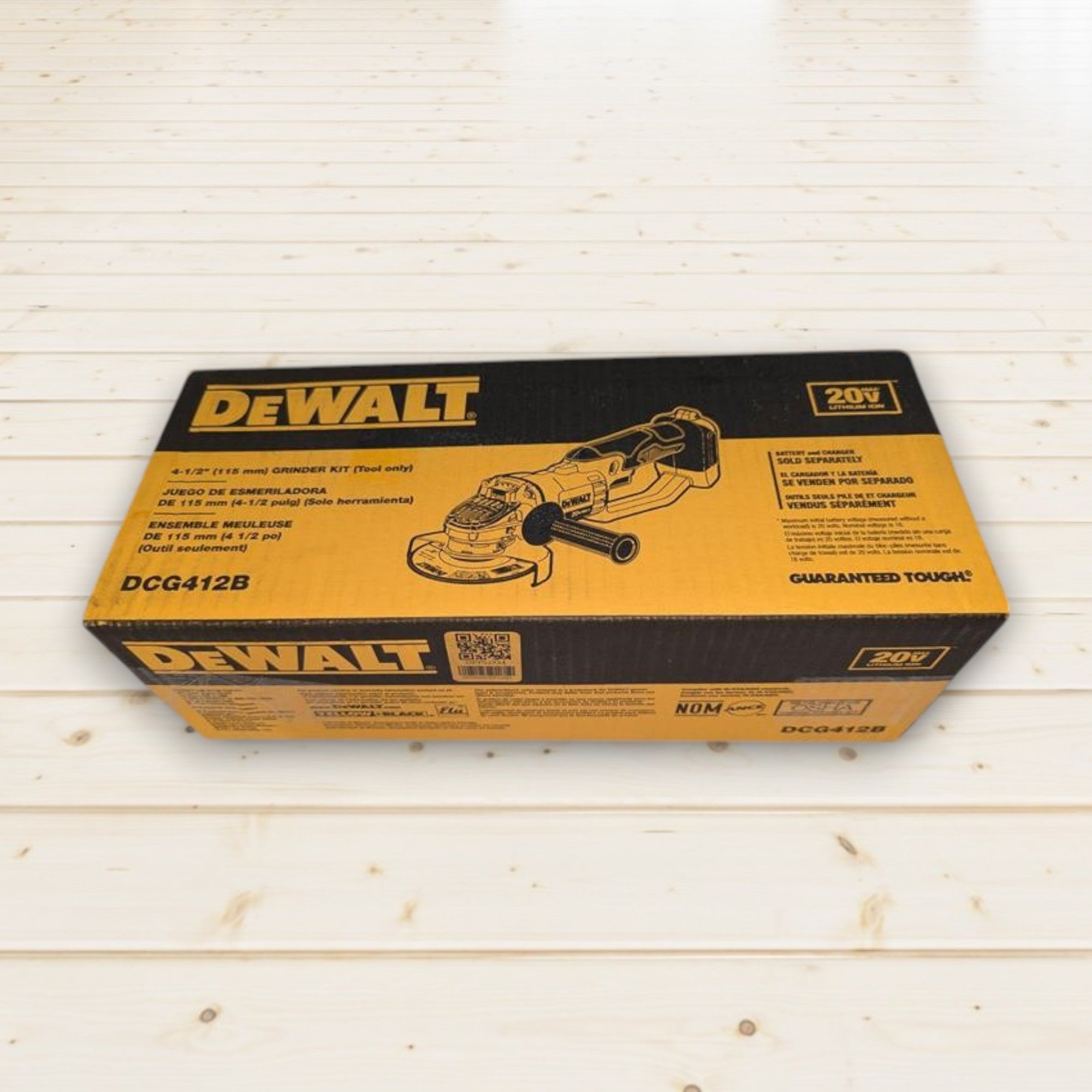 DEWALT (DCG412B) 20V MAX Cordless 4.5 in. - 5 in. Angle Grinder (Tool Only)