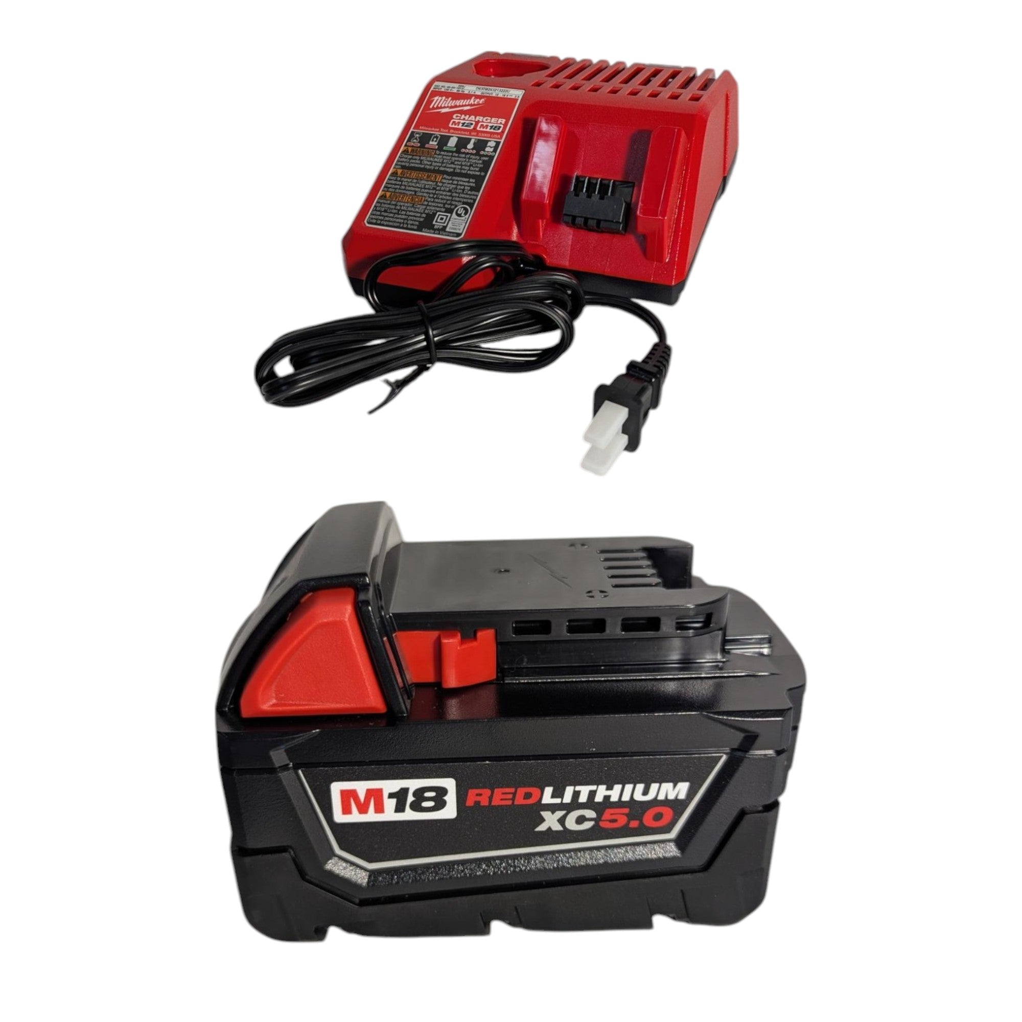 Milwaukee (48-59-1850) M18 18-Volt Lithium-Ion XC Starter Kit with One 5.0Ah Battery and Charger