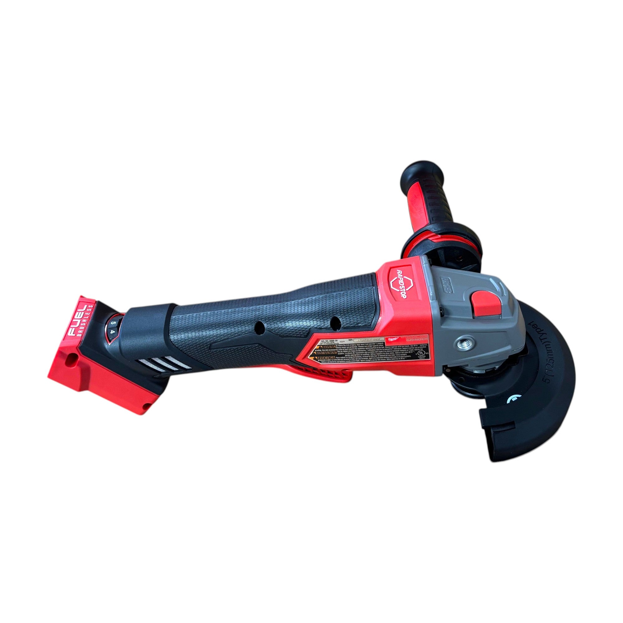 Milwaukee (2888-20) M18 FUEL 18V Lithium-Ion Brushless Cordless 4-1/2 in./5 in. Grinder with Variable Speed & Paddle Switch (Tool-Only)