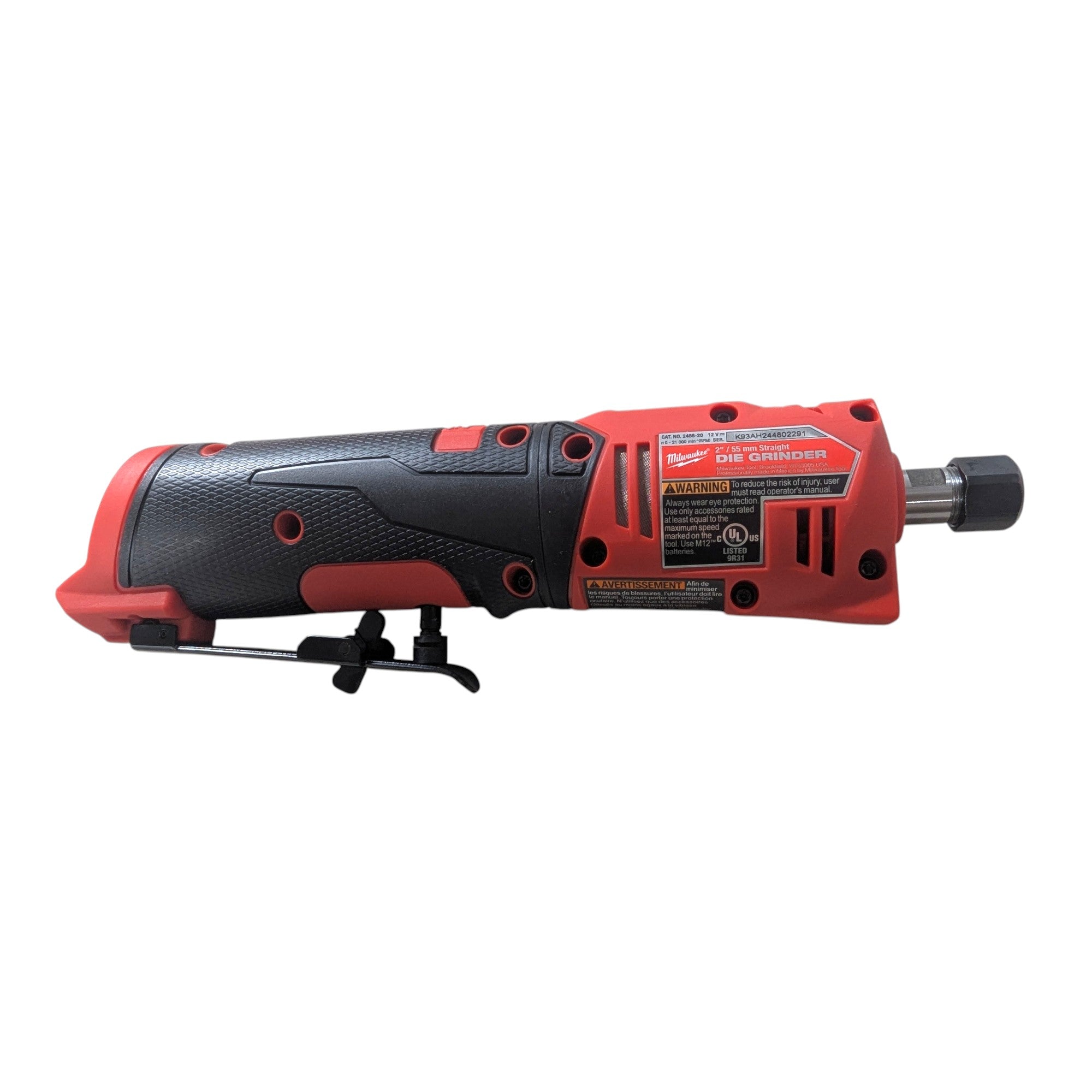 Milwaukee (2486-20) M12 FUEL 12V Lithium-Ion Brushless Cordless 1/4 in. Straight Die Grinder (Tool-Only)