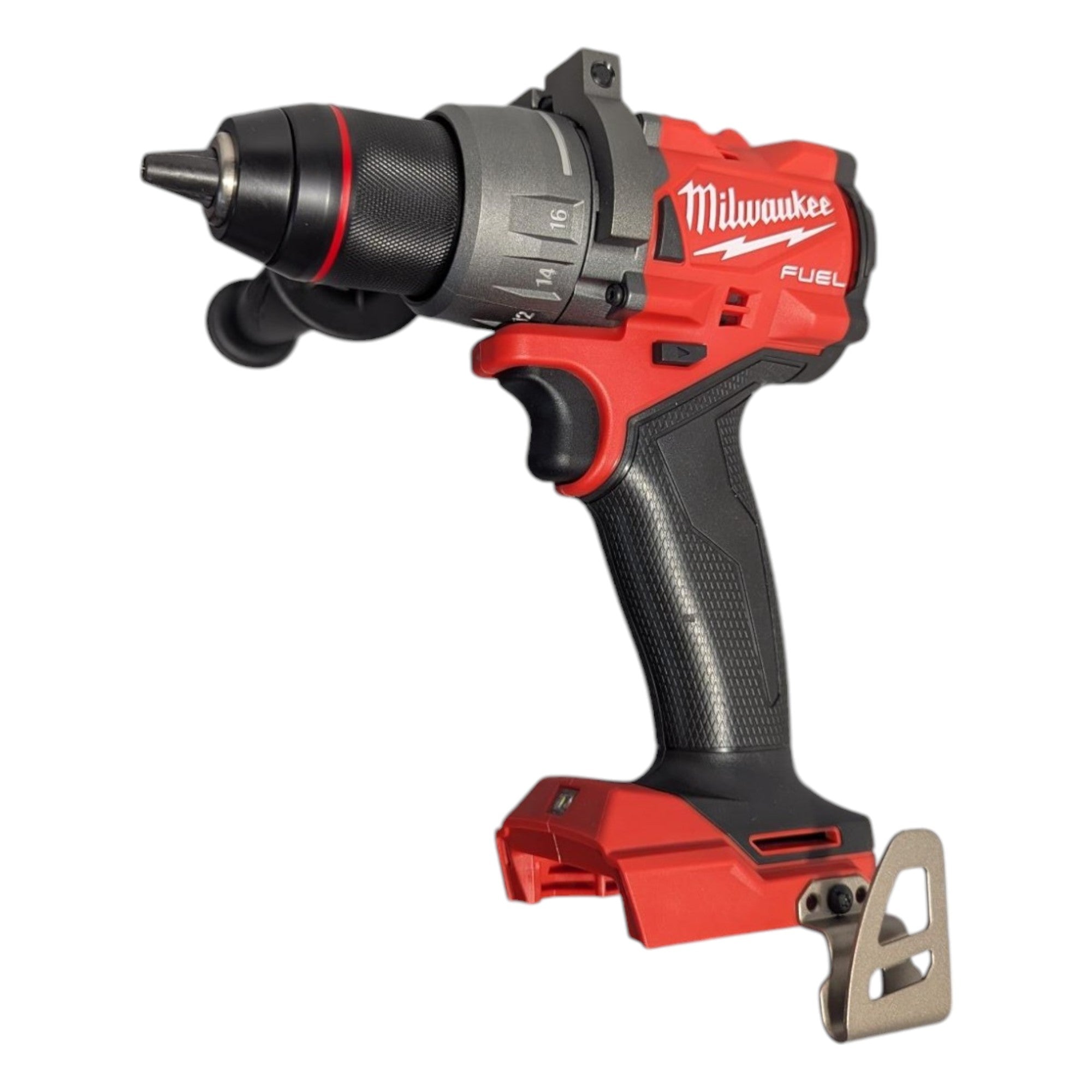 Milwaukee (2904-22) M18 FUEL 18V Lithium-Ion Brushless Cordless 1/2 in. Hammer Drill Driver Kit with Two 5.0 Ah Batteries and Hard Case