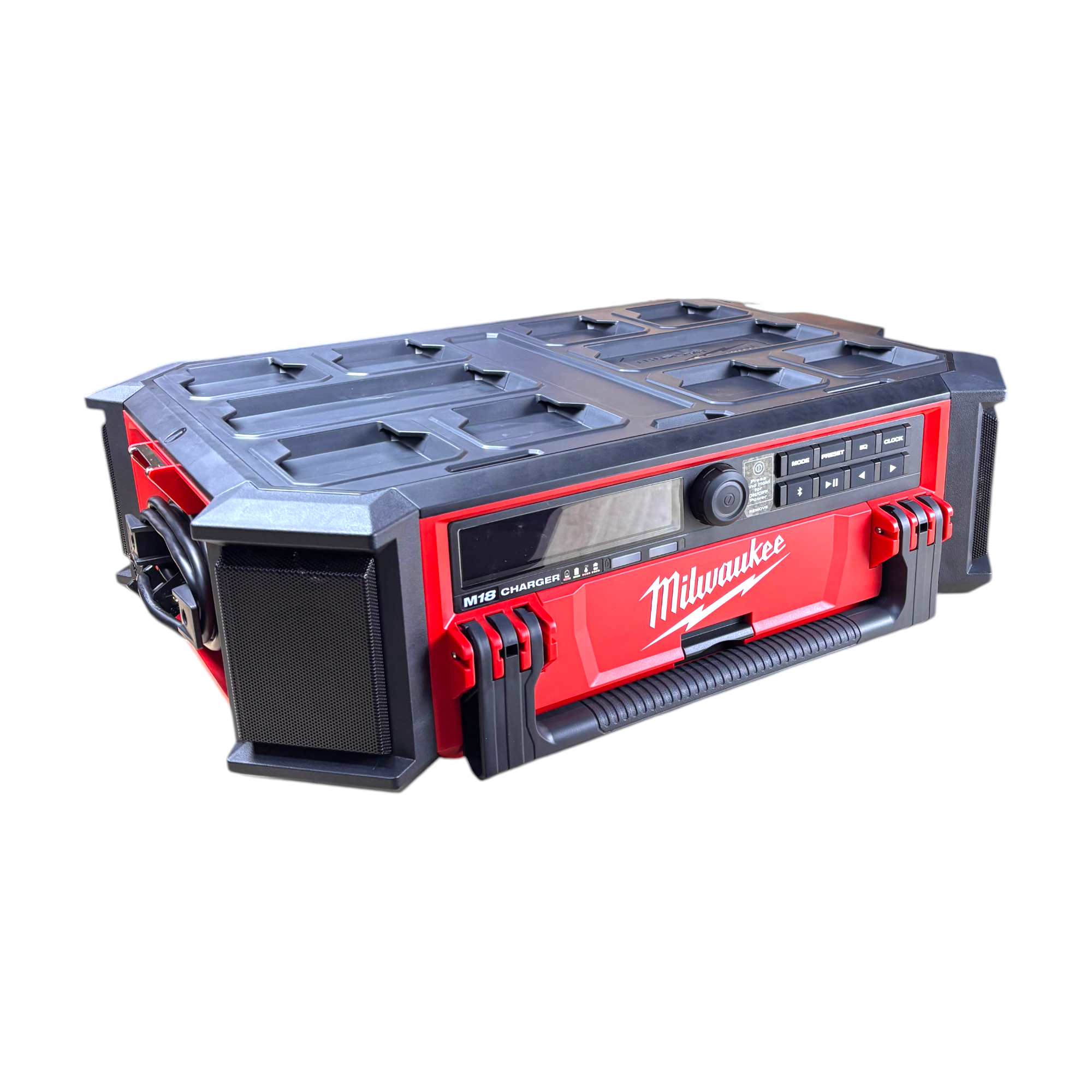 Milwaukee (2950-20) M18 Lithium-Ion Cordless PACKOUT Radio/Speaker with Built-In Charger