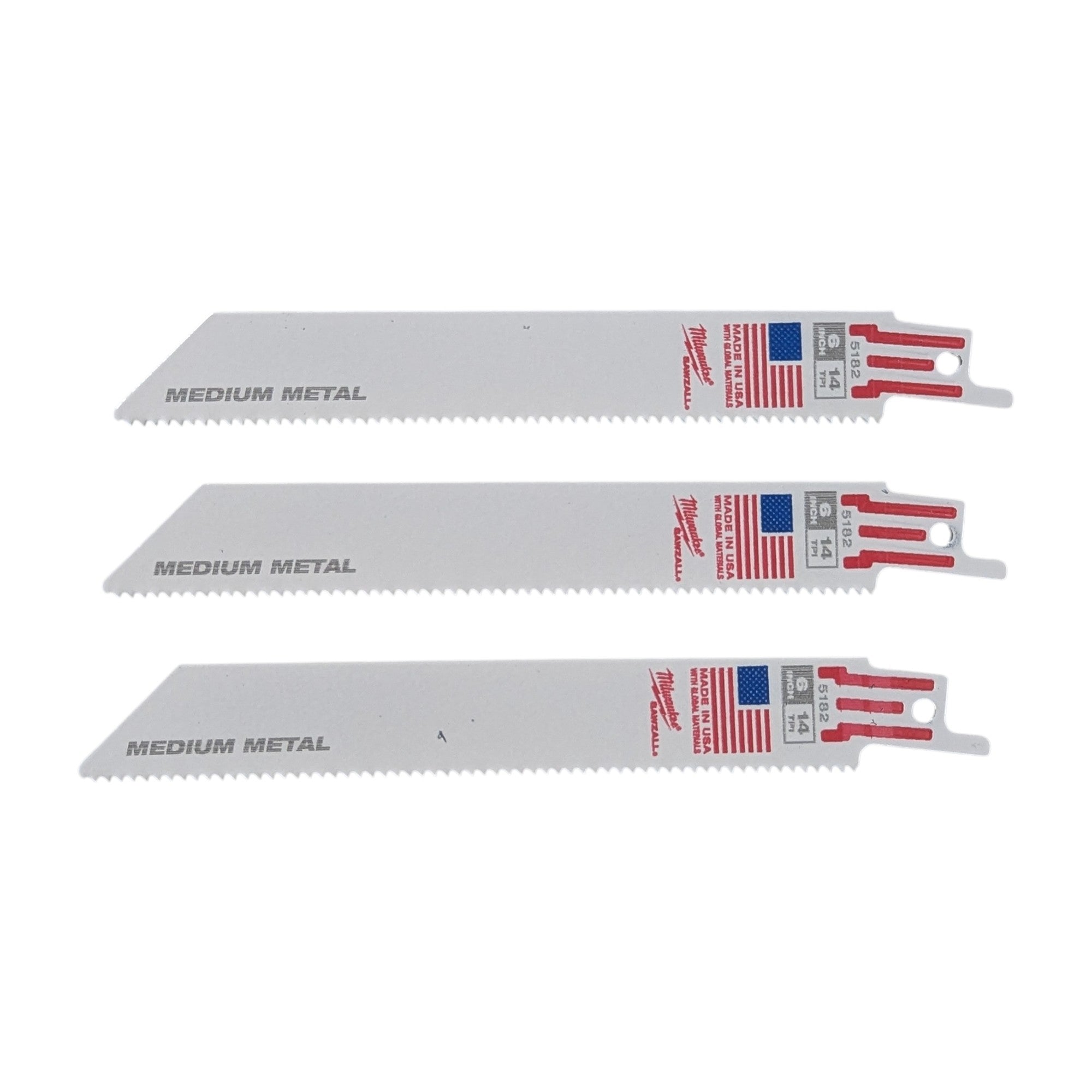 Milwaukee (49-22-1110) SAWZALL Wood and Metal Cutting Bi-Metal Reciprocating Saw Blade Set (10-Piece)