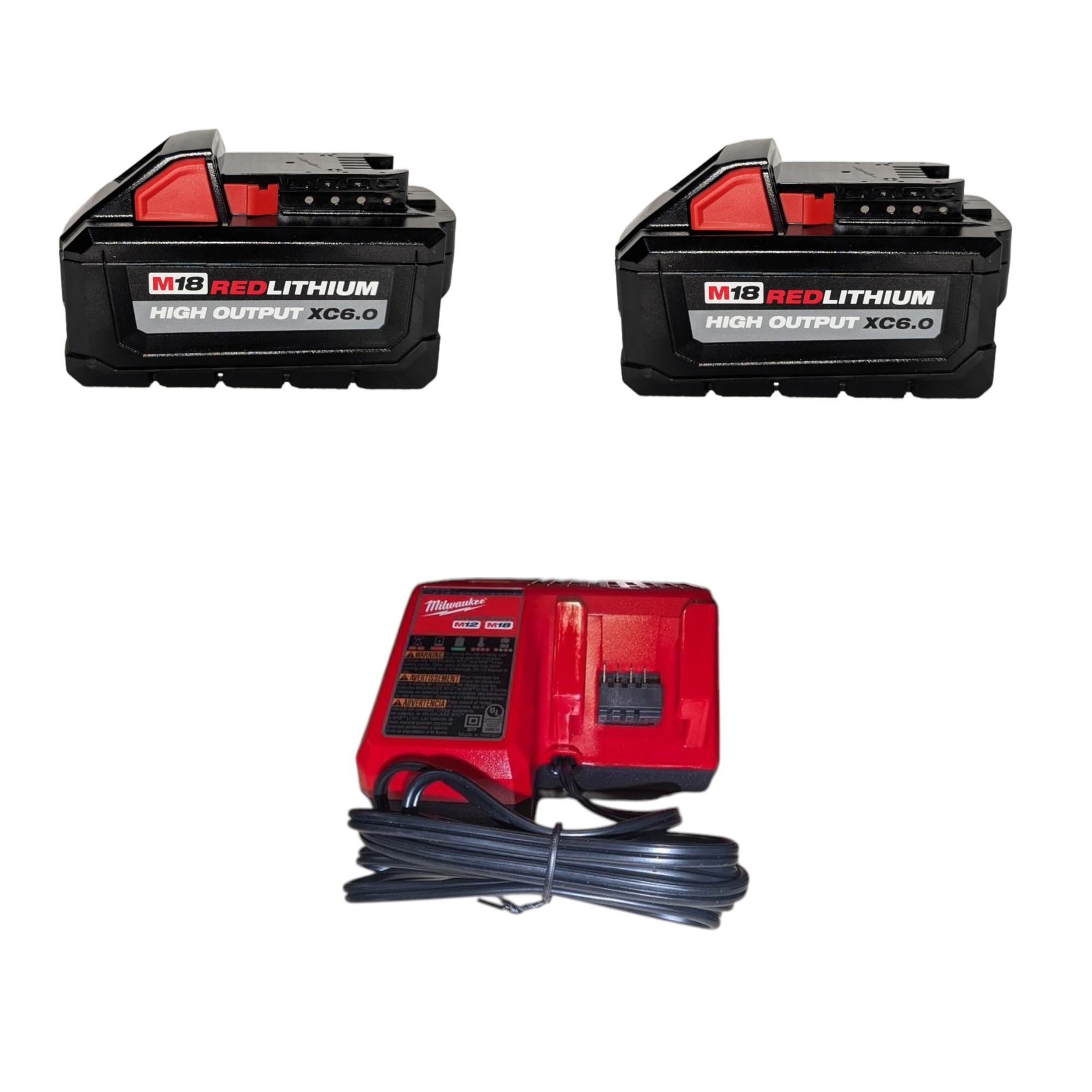 Milwaukee (48-59-1862S) M18 18-Volt Lithium-Ion High Output Starter Kit with Two 6.0 Ah Battery and Charger