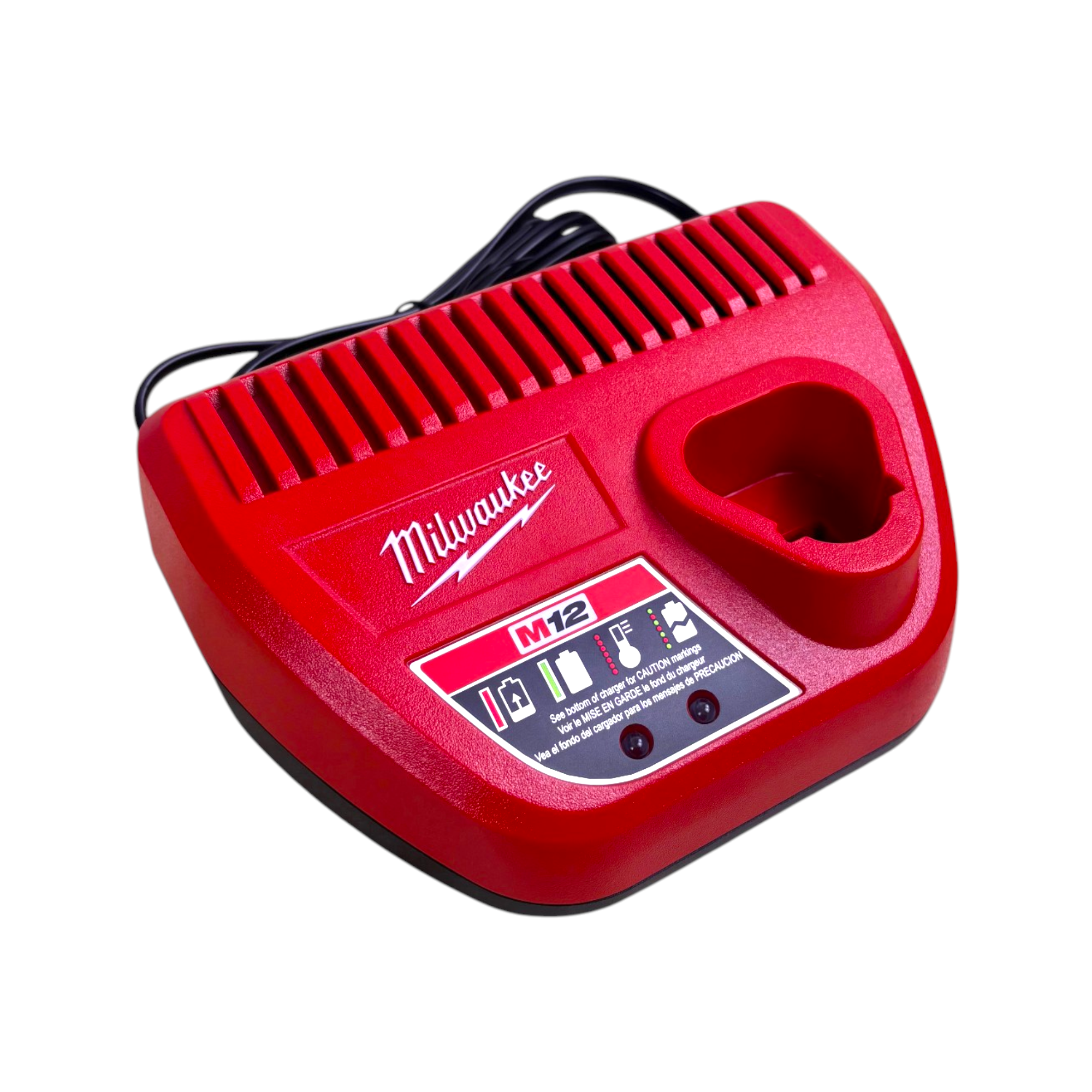 Milwaukee (2564-22) M12 FUEL 12V Lithium-Ion Brushless Cordless 3/8 in. Right Angle Impact Wrench Kit with Two 2.0 Ah Batteries