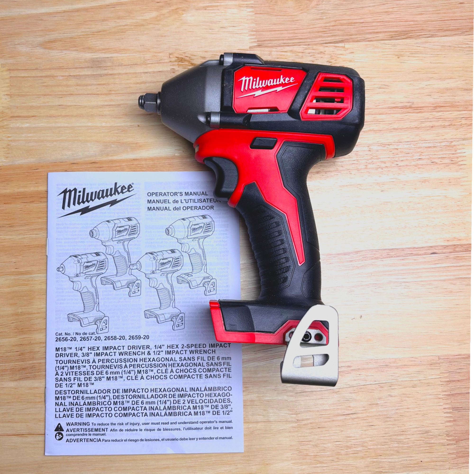 Milwaukee (2658-20) M18 18V Lithium-Ion Cordless 3/8 in. Impact Wrench W/ Friction Ring - genuine, brand new in secure, non-retail packaging