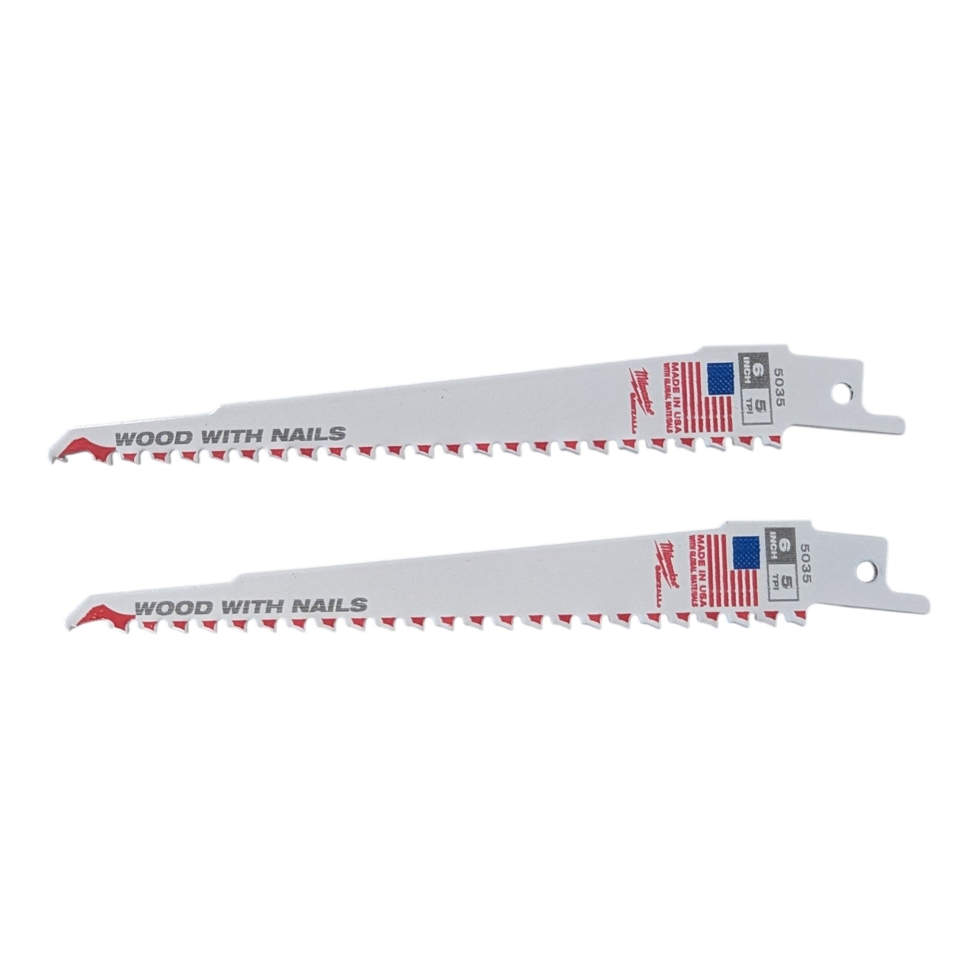 Milwaukee (49-22-1110) SAWZALL Wood and Metal Cutting Bi-Metal Reciprocating Saw Blade Set (10-Piece)