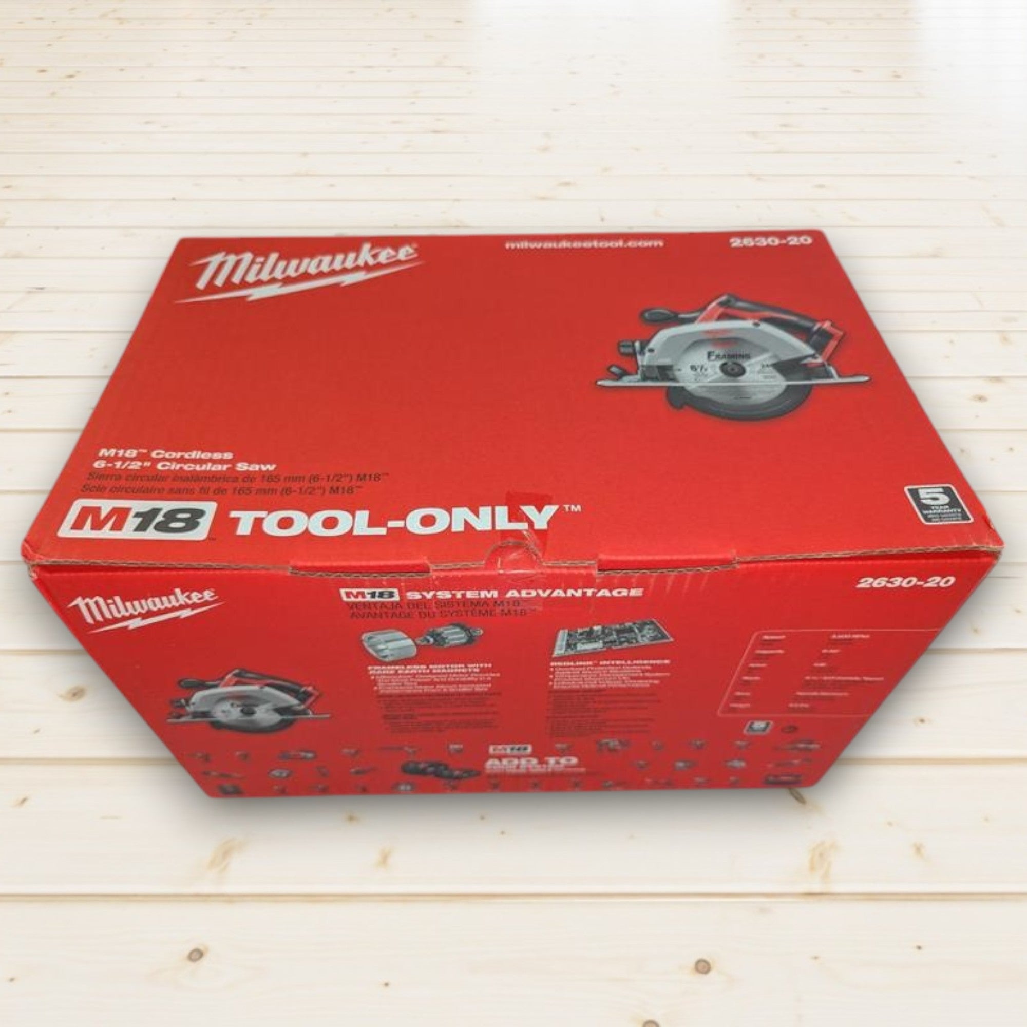 Milwaukee (2630-20) M18 18V Lithium-Ion Cordless 6-1/2 in. Circular Saw (Tool-Only)