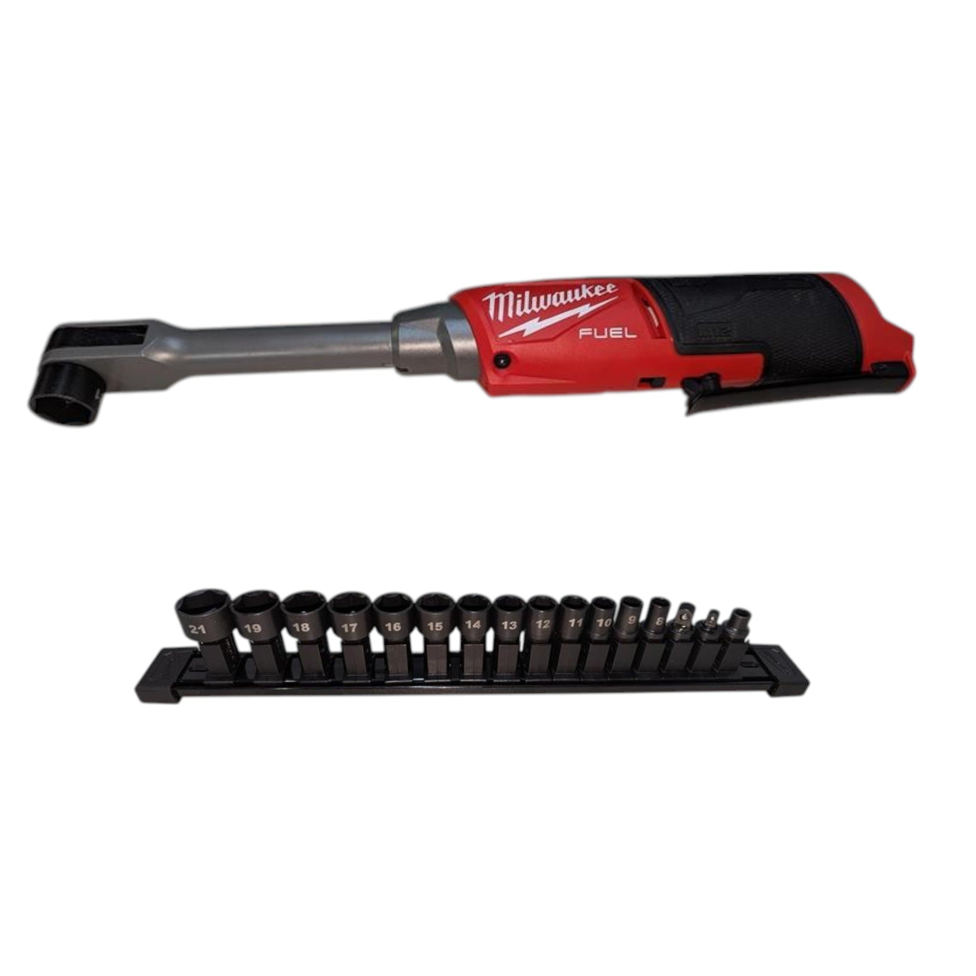 Milwaukee (3050-20) M12 FUEL INSIDER 12V Lithium-Ion Brushless Cordless 1/4 in. - 3/8 in. Extended Reach Box Ratchet (Tool-Only)