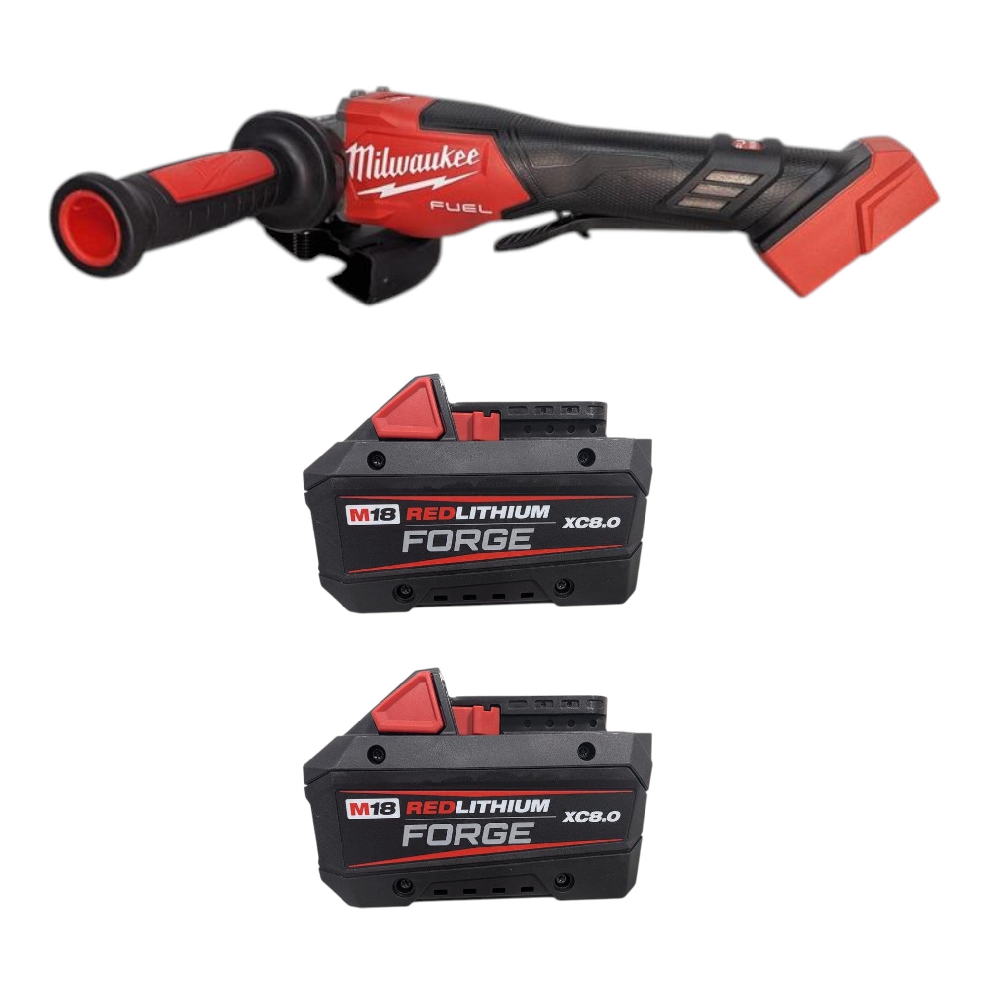 Milwaukee (3670-22) M18 FUEL 18-Volt Lithium-Ion Brushless Cordless 4-1/2 in./6 in. Braking Grinder w/Paddle Switch & Two XC 8.0 Ah Battery