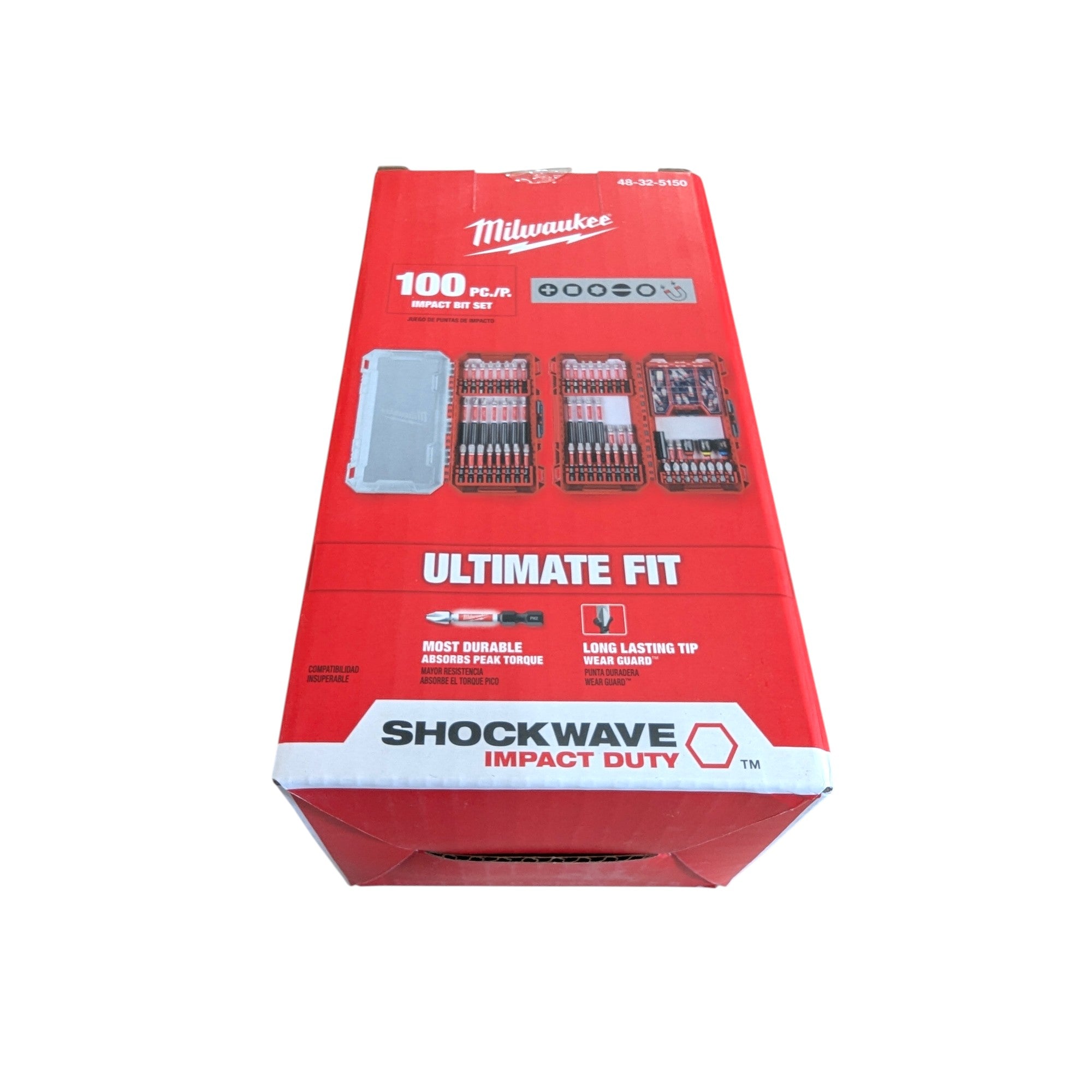 Milwaukee (48-32-5150) SHOCKWAVE Impact-Duty Alloy Steel Screw Driver Bit Set (100-Piece)