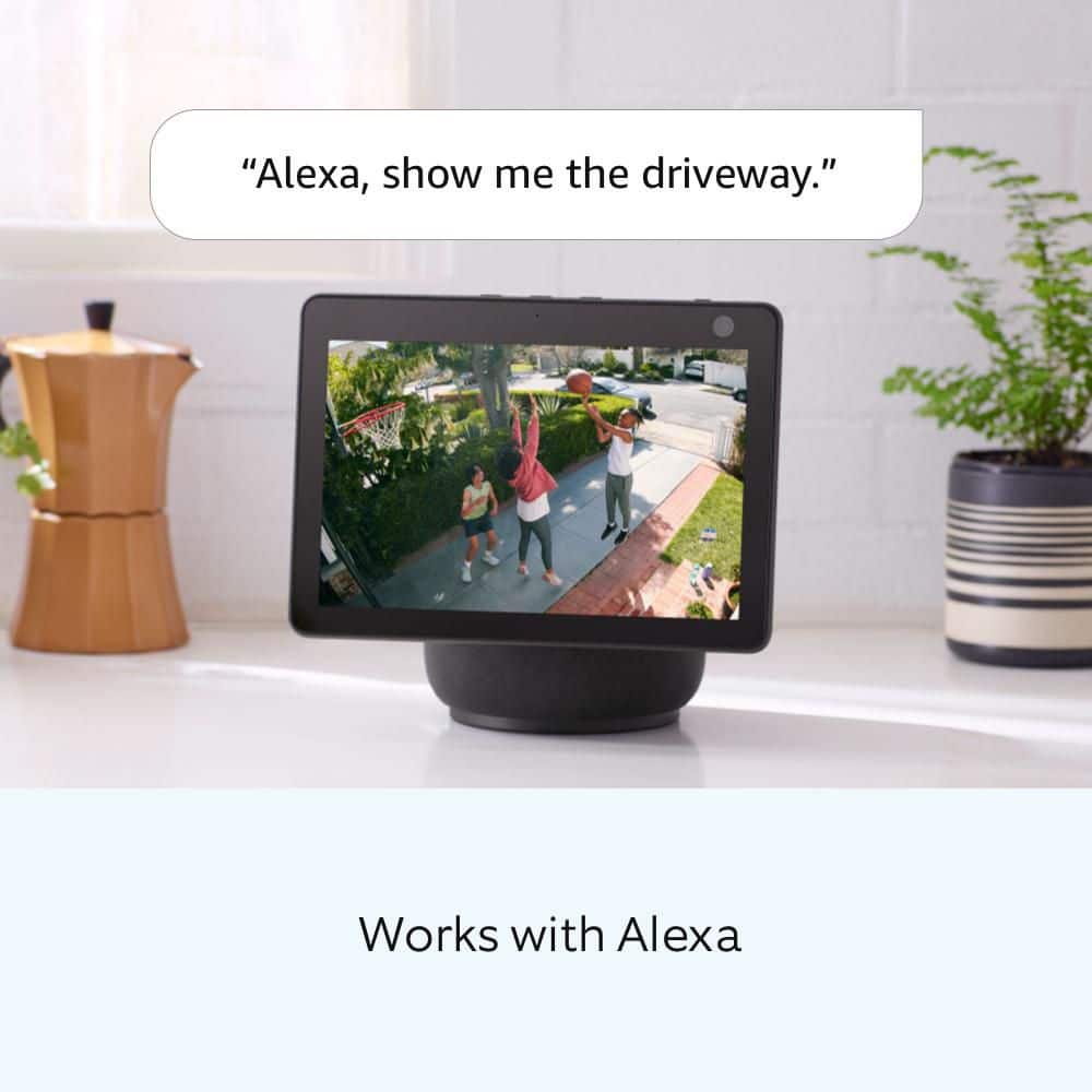 Ring (B0C5QTSF5J) Stick Up Cam Plug-In - Indoor/Outdoor Smart Security Camera with Two-Way Talk, Color Night Vision, Live View, Black
