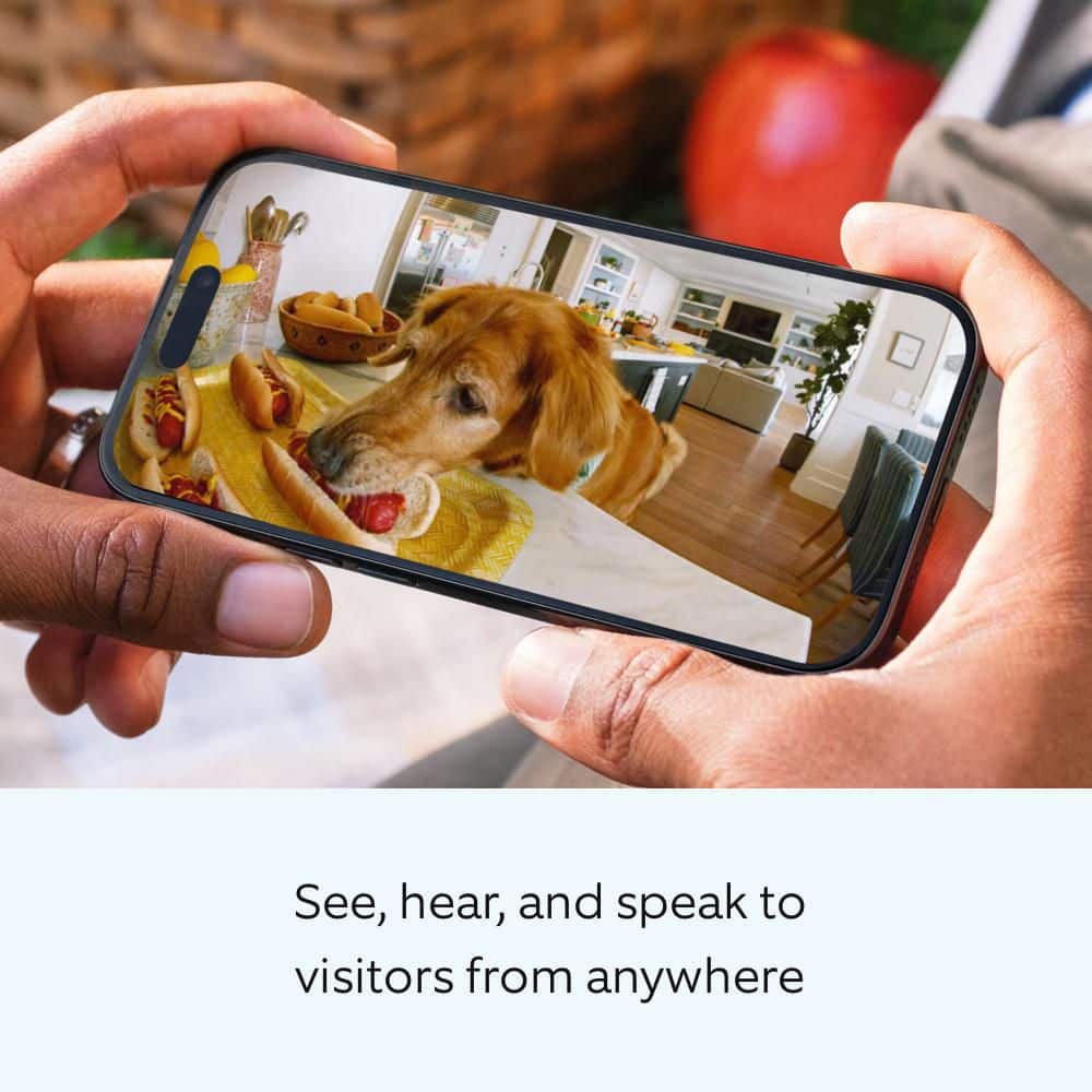 Ring (B0C5QTSF5J) Stick Up Cam Plug-In - Indoor/Outdoor Smart Security Camera with Two-Way Talk, Color Night Vision, Live View, Black