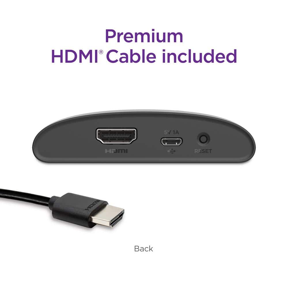 Roku (3941R2) Express 4K+:Streaming Device HD/4K/HDR, Fast Wi-Fi, Voice Remote with TV controls, and Premium HDMI Cable
