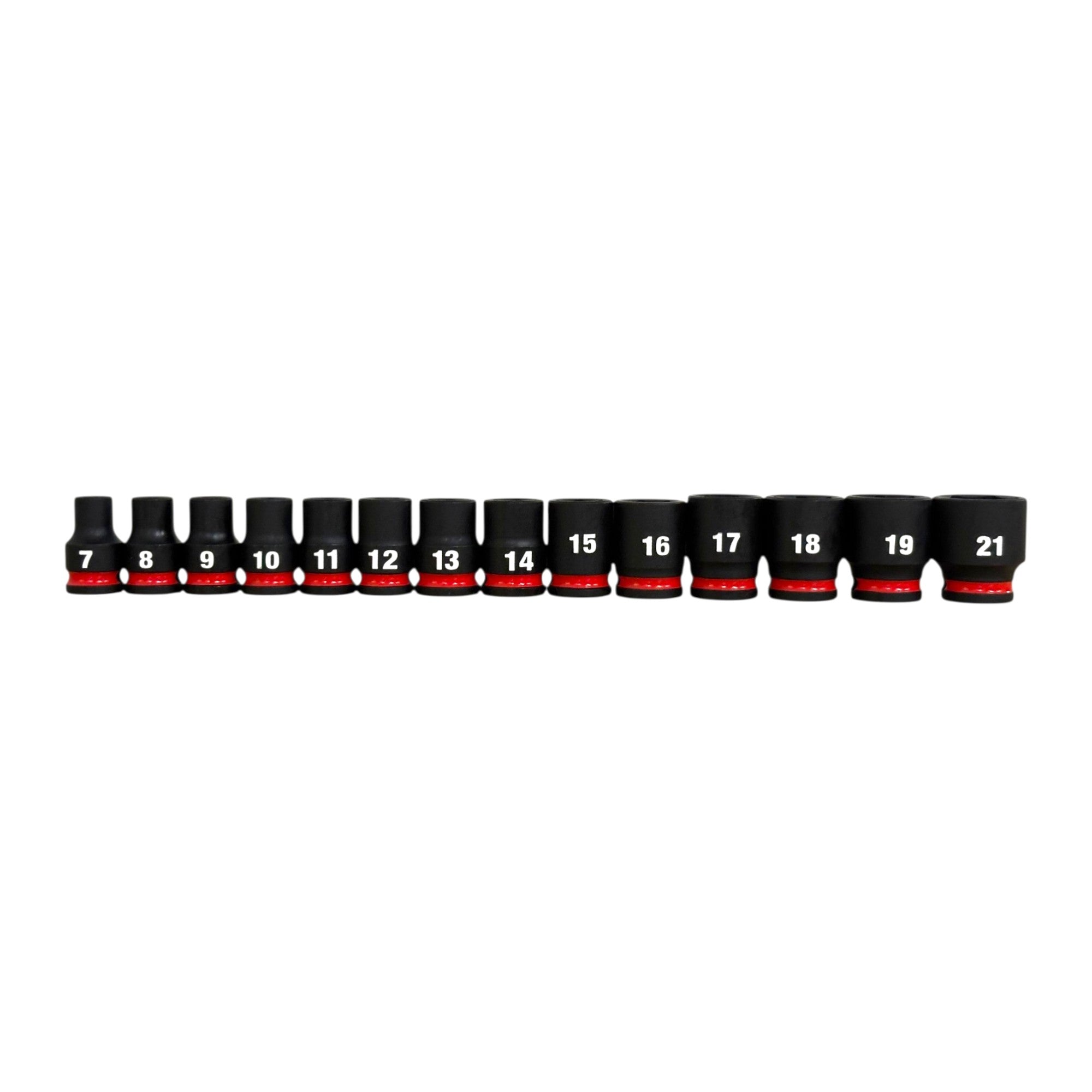 Milwaukee (49-66-7007) SHOCKWAVE 3/8 in. Drive Metric 6 Point Impact Socket Set (14-Piece)