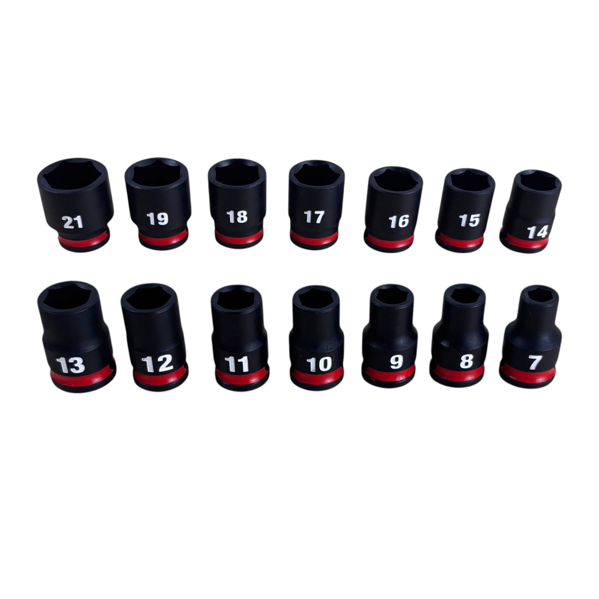 Milwaukee (49-66-7007) SHOCKWAVE 3/8 in. Drive Metric 6 Point Impact Socket Set (14-Piece)