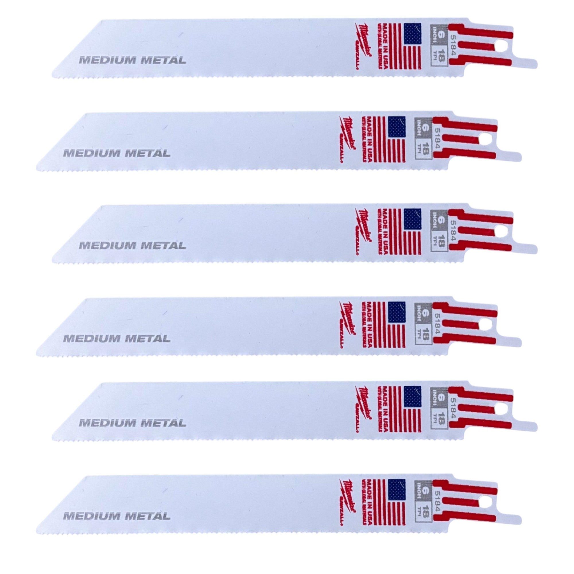 Milwaukee (49-22-1216D) SAWZALL Metal Cutting Bi-Metal Reciprocating Blade Set W/ 9 in. 8 TPI Carbide TORCH Blade (17 Piece)