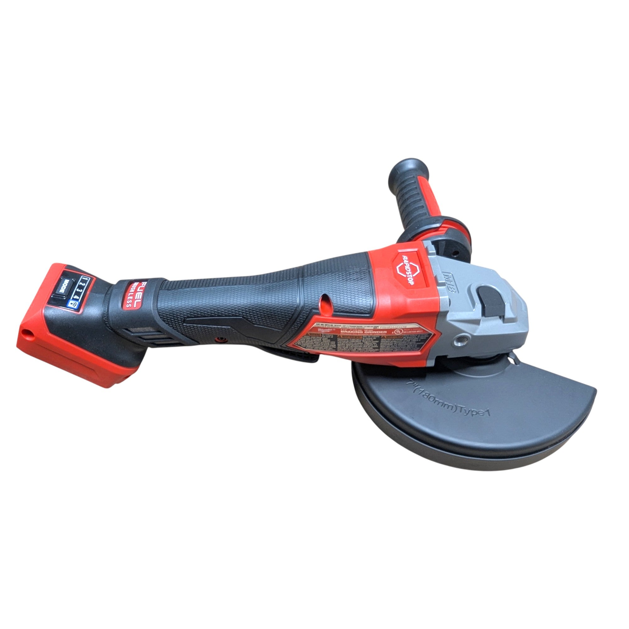 Milwaukee (3674-20) M18 FUEL 18-Volt Lithium-Ion Brushless Cordless 7 in. Braking Grinder with Variable Speed and Paddle Switch (Tool-Only)