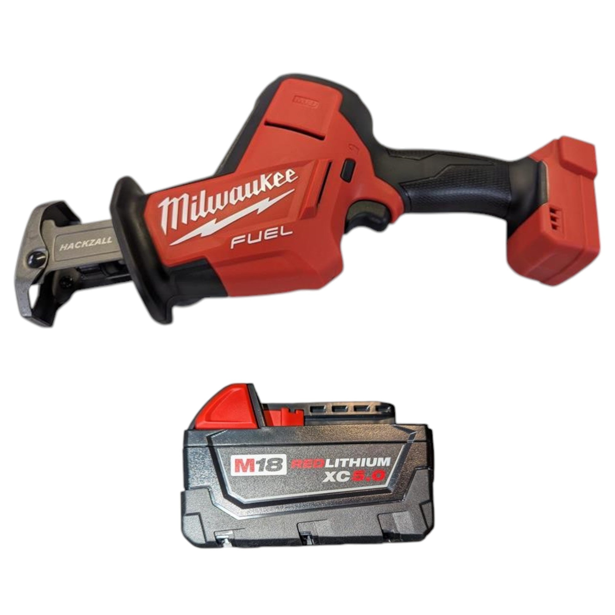 Milwaukee (2719-21) M18 FUEL 18V Lithium-Ion Brushless Cordless HACKZALL Reciprocating Saw Kit W/(1) 5.0Ah Batteries, Charger & Tool Bag