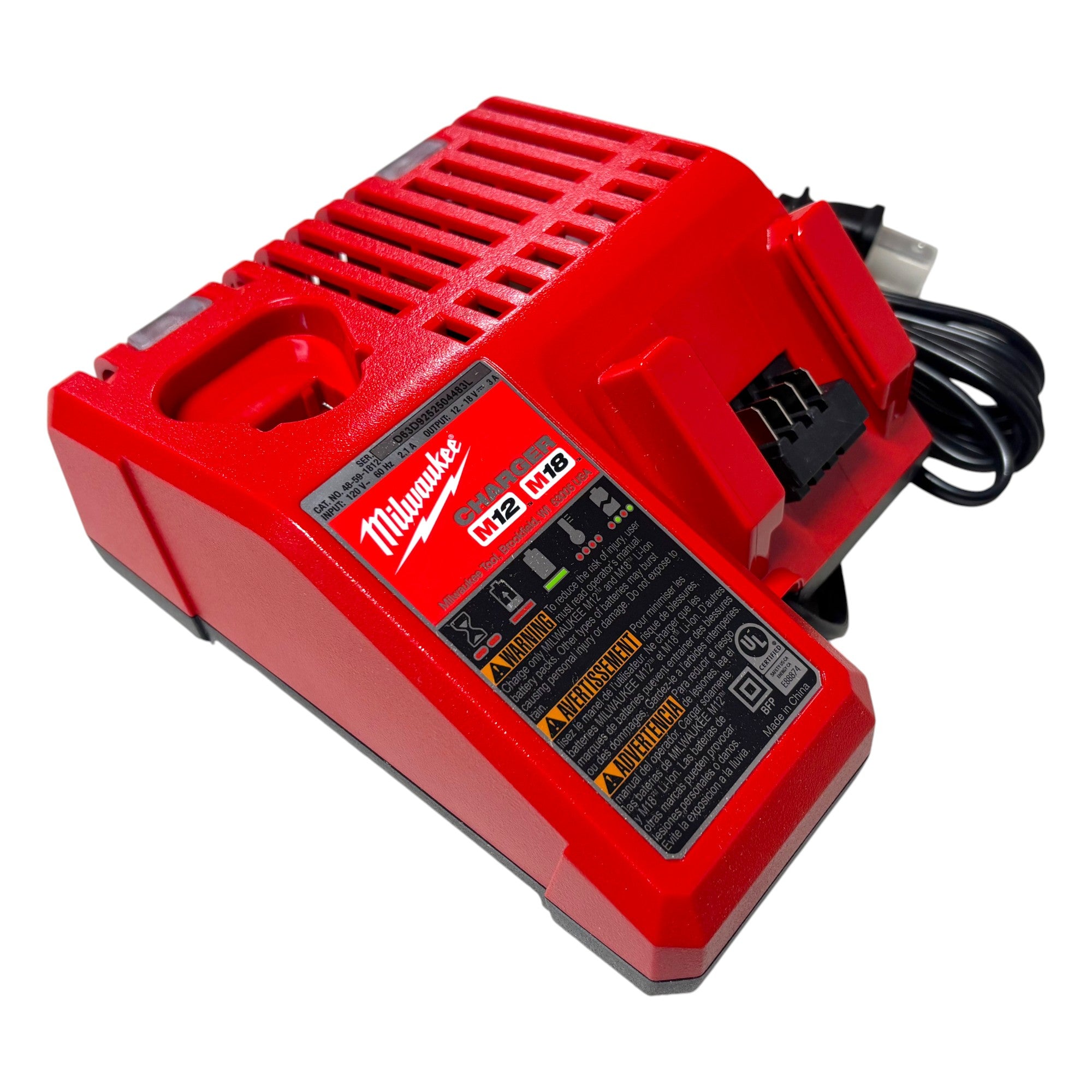 Milwaukee (2695-25CX) M18 18V Lithium-Ion Cordless Combo Kit (5-Tool) with (1) 3.0Ah and (1) 1.5Ah Battery, (1) Charger, (1) Tool Bag