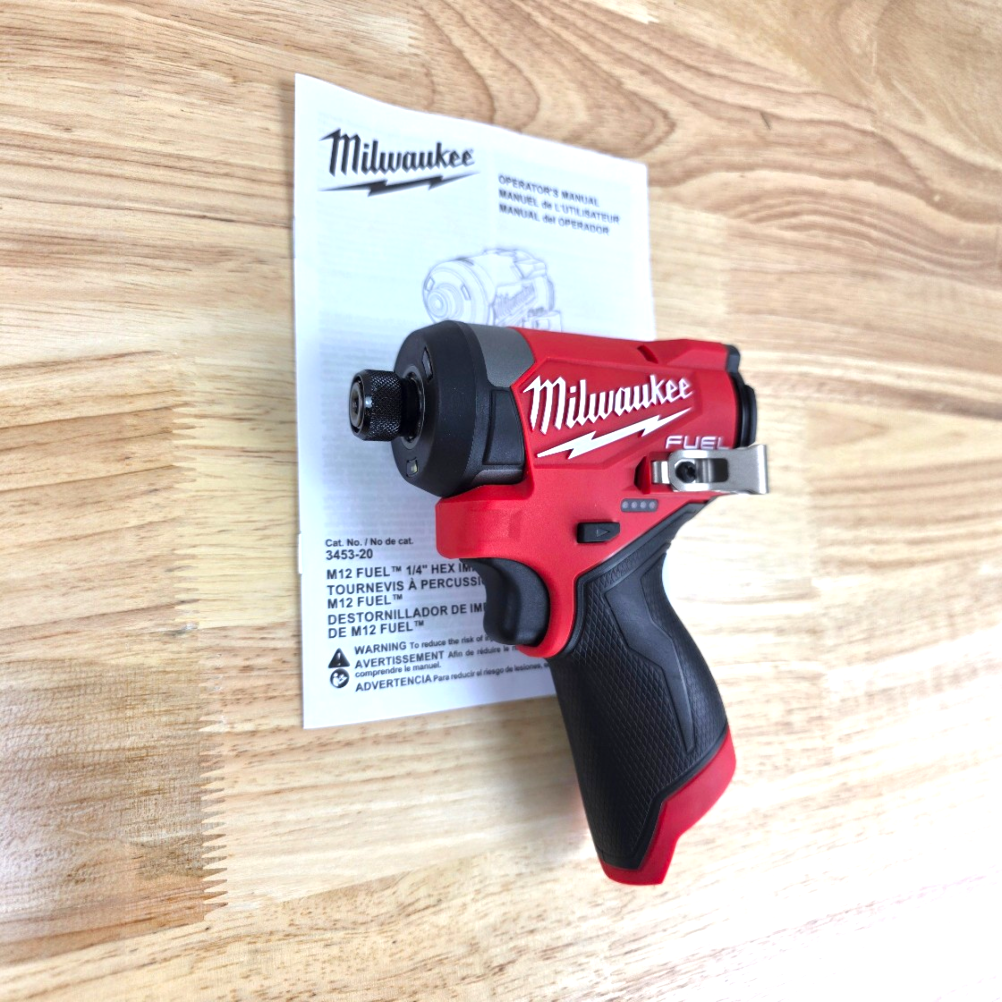 Milwaukee (3453-20) M12 FUEL 12V Lithium-Ion Brushless Cordless 1/4 in. Hex Impact Driver - genuine, brand new in secure, non-retail packaging
