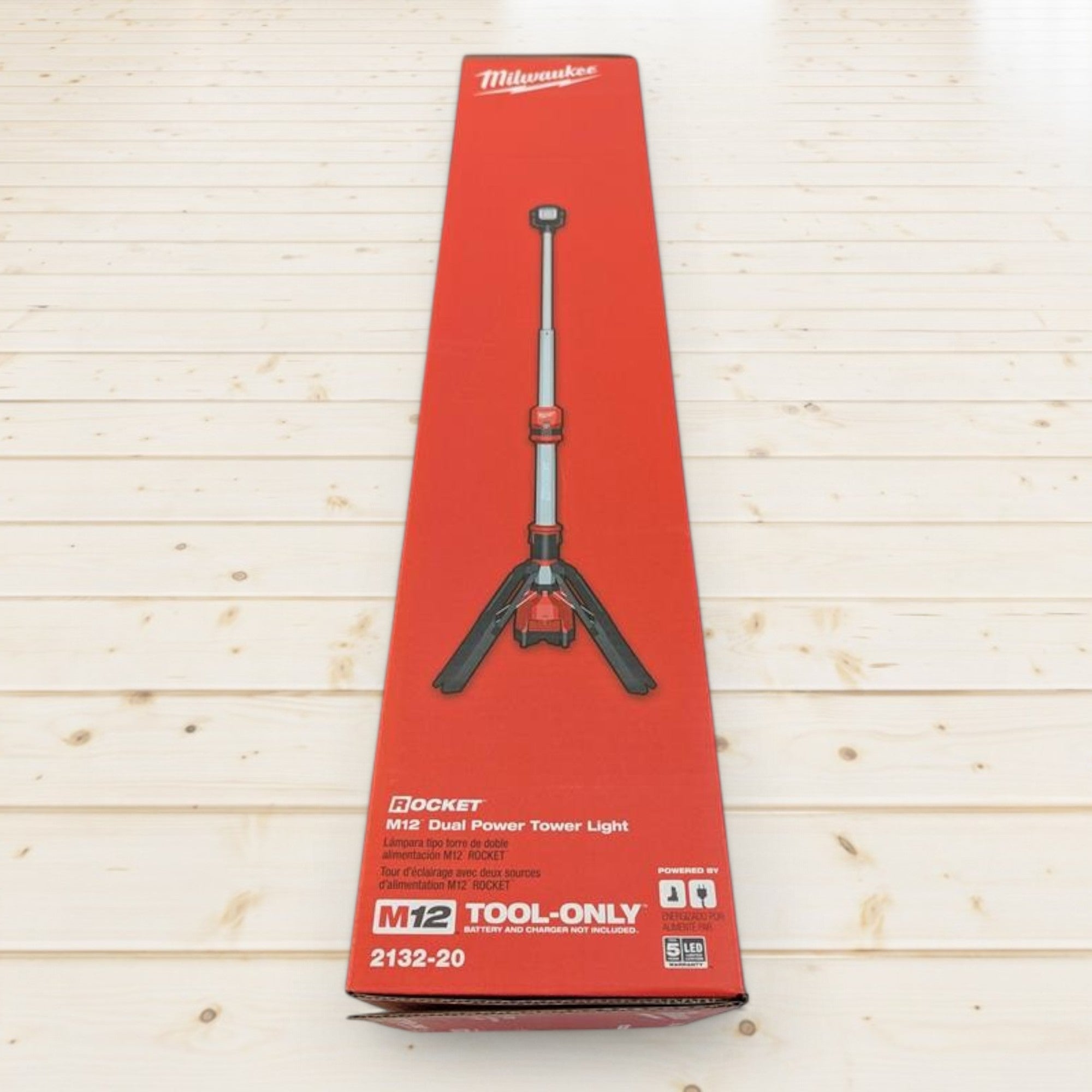 Milwaukee (2132-20) M12 12-Volt Lithium-Ion Cordless 1400 Lumen ROCKET LED Stand Work Light (Tool-Only)