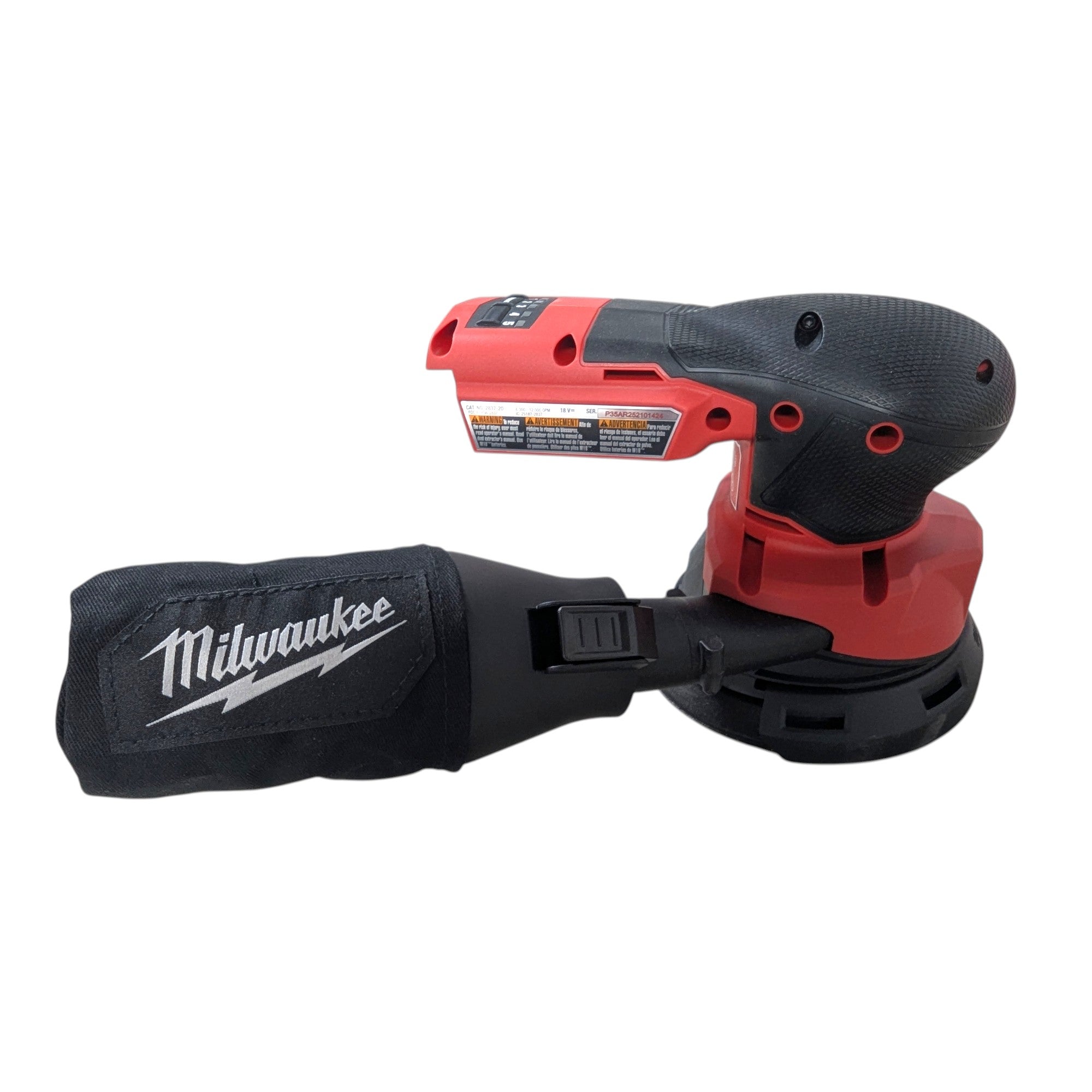 Milwaukee (2837-20) M18 18V Lithium-Ion Brushless Cordless FUEL 5 in. Random Orbit Sander (Tool-Only)