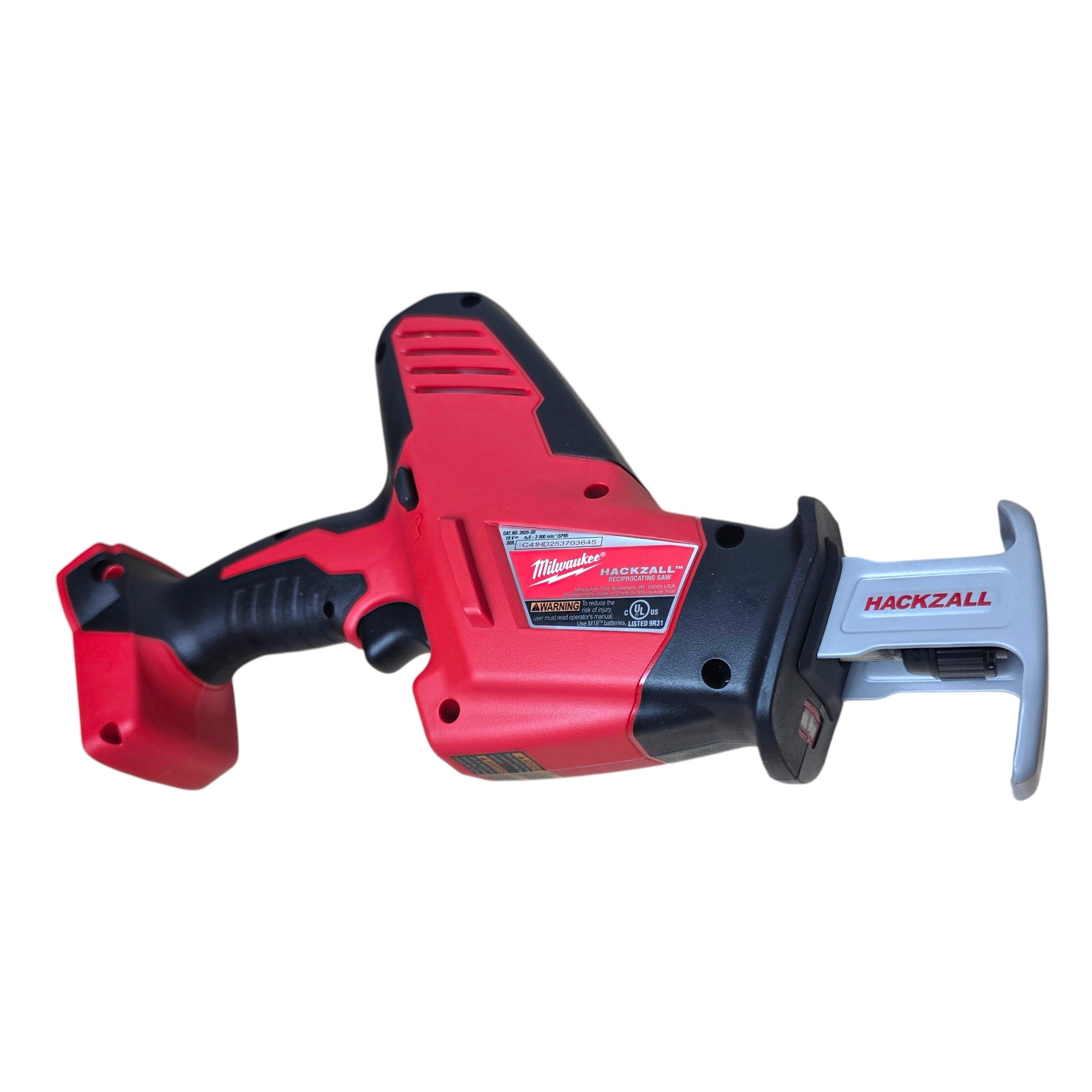 Milwaukee (2625-20) M18 18V Lithium-Ion Cordless HACKZALL Reciprocating Saw - genuine, brand new in secure, non-retail packaging