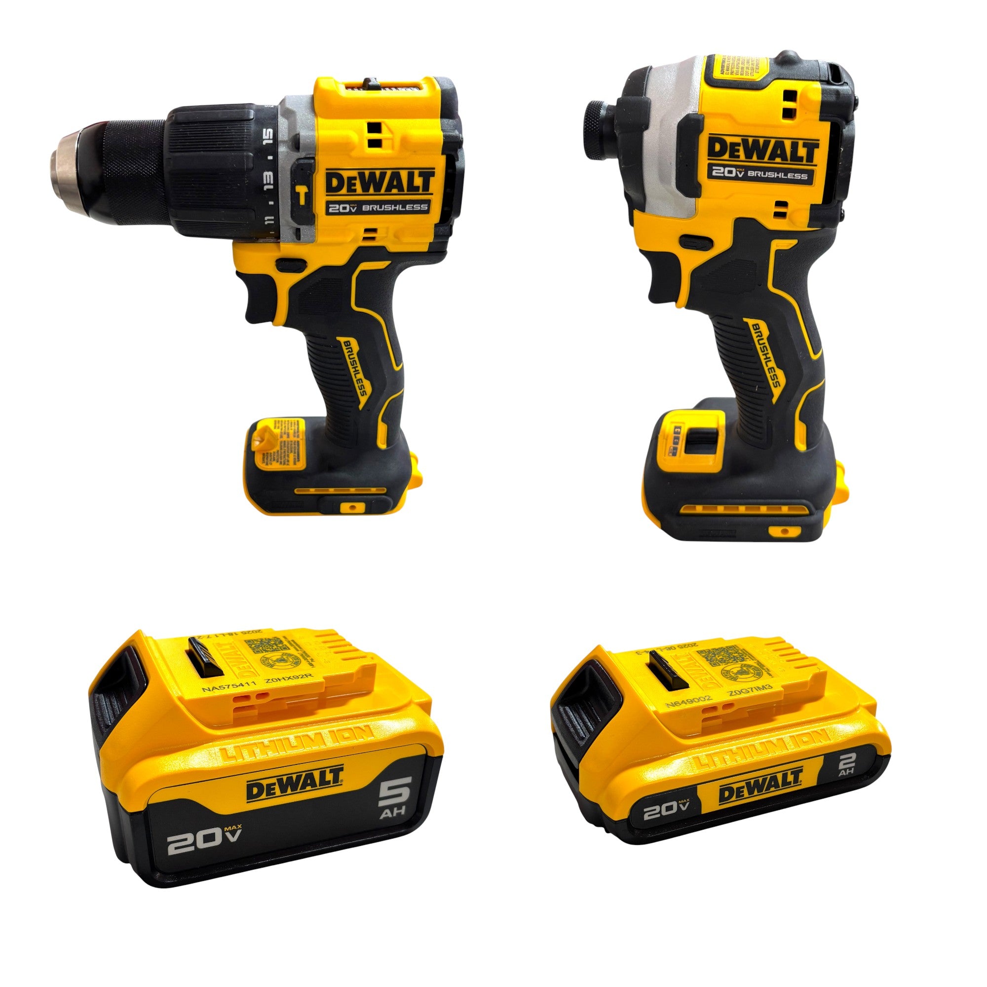 DEWALT (DCK200D1P1) ATOMIC 20V MAX Lithium-Ion Cordless 2-Tool Combo Kit with 5.0 Ah and 2.0 Ah Batteries, Charger and Kit Bag