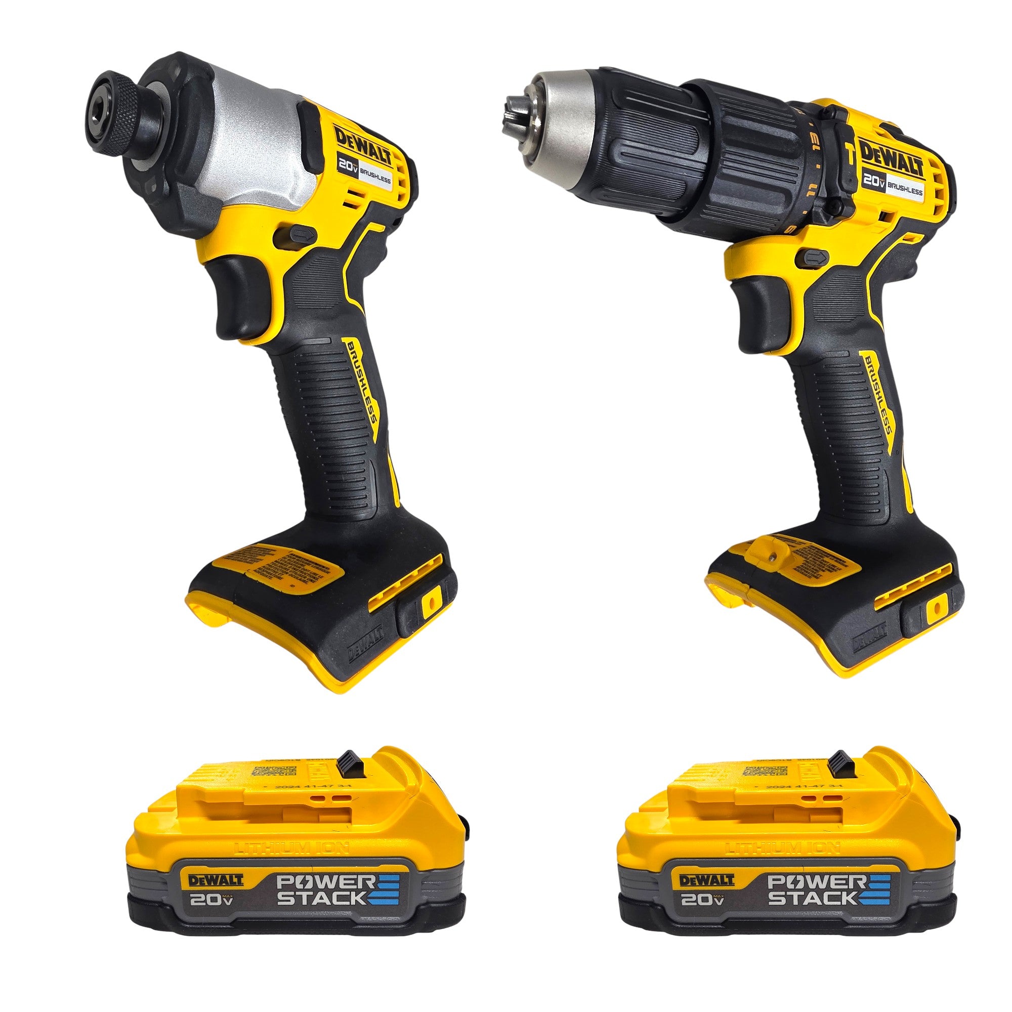 DEWALT (DCK228E2) 20V MAX Lithium-Ion 2-Tool Cordless Brushless Combo Kit with (2) Powerstack 1. 7Ah Batteries and Charger