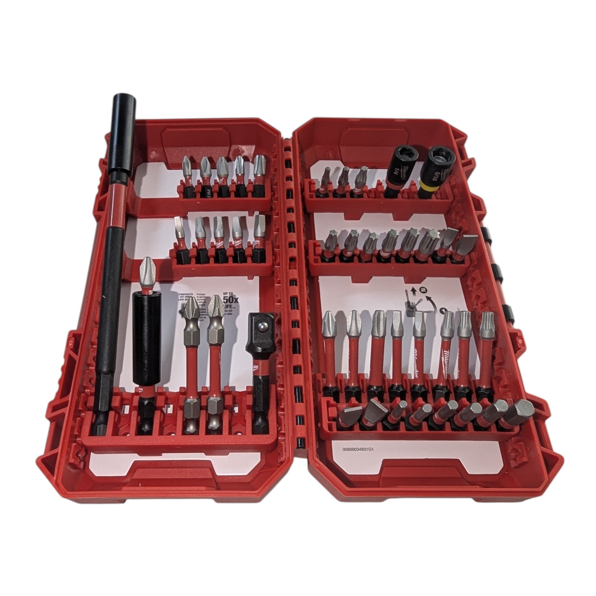 Milwaukee (48-32-4023) SHOCKWAVE Impact Duty Alloy Steel Screw Driver Bit Set (45-Piece)