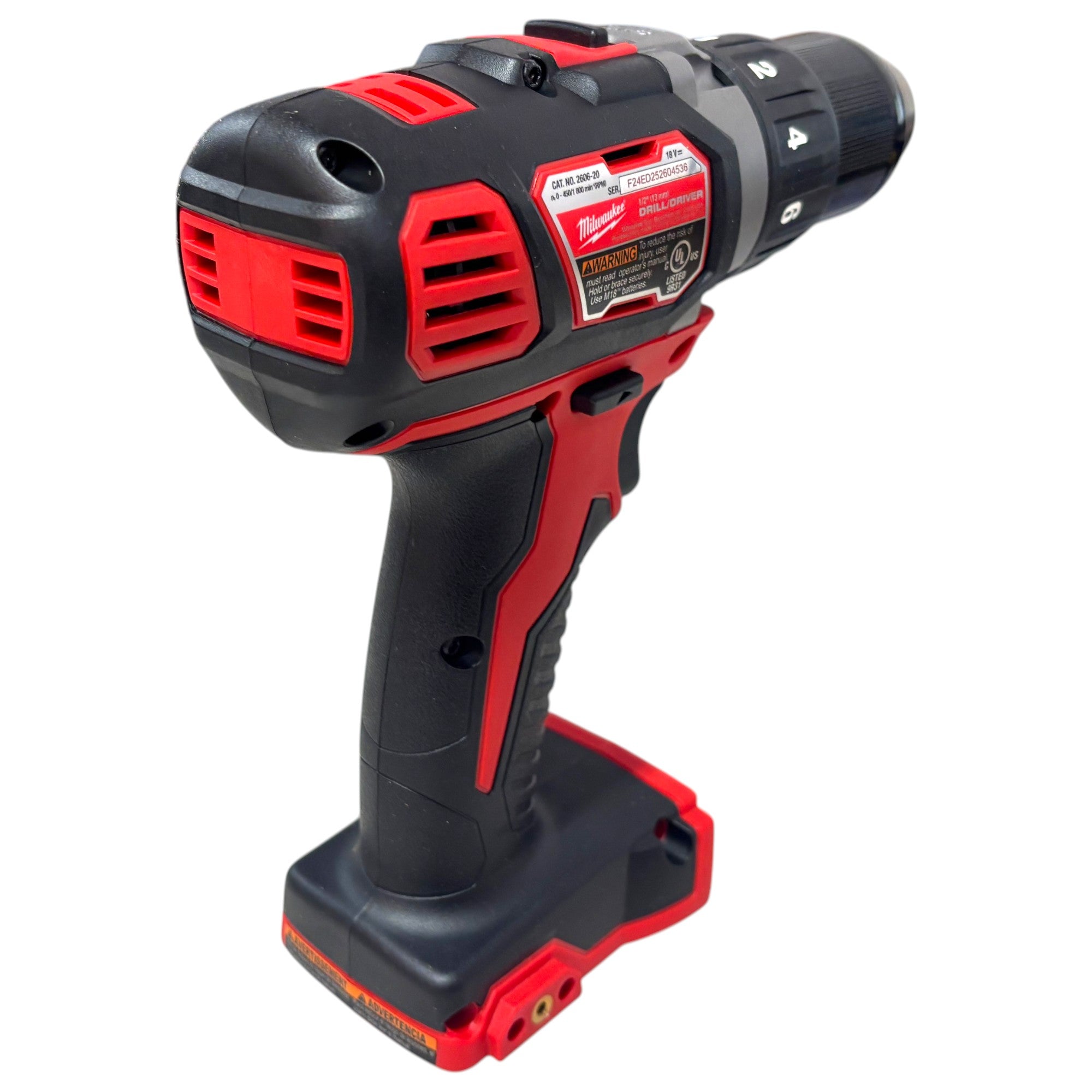 Milwaukee (2606-20) M18 18V Lithium-Ion Cordless 1/2 in. Drill Driver - genuine, brand new in secure, non-retail packaging