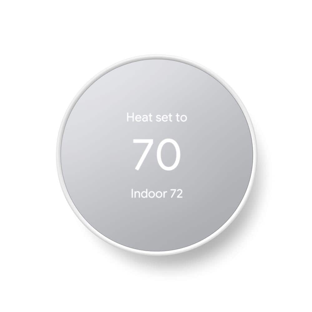 Google (GA01334-US) Nest Thermostat - Smart Programmable Wi-Fi Thermostat - Snow