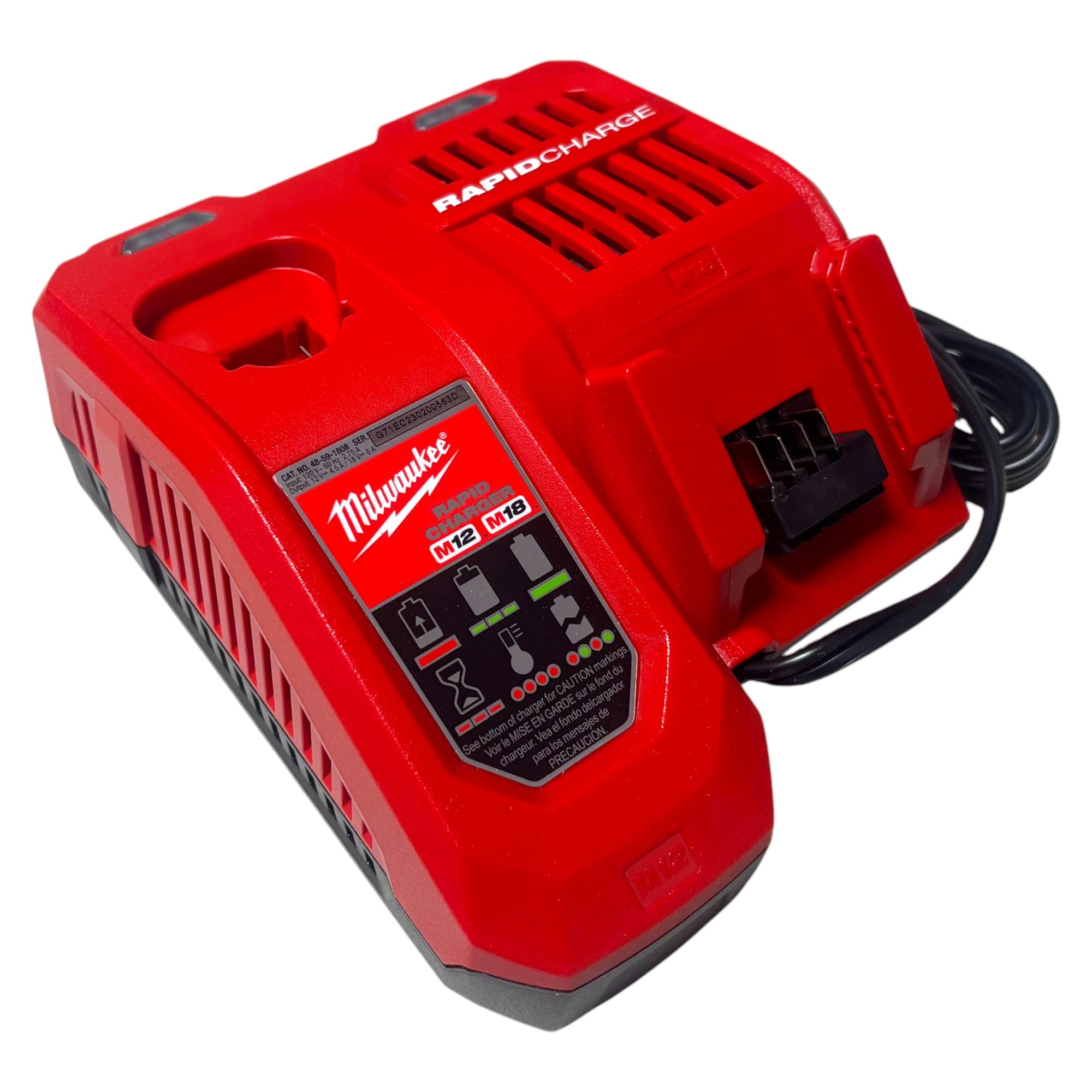 Milwaukee (2880-22)  M18 FUEL 18V Lithium-Ion Brushless Cordless 4-1/2 in./5 in. Grinder, Paddle Switch Kit with Two 6.0 Ah Batteries