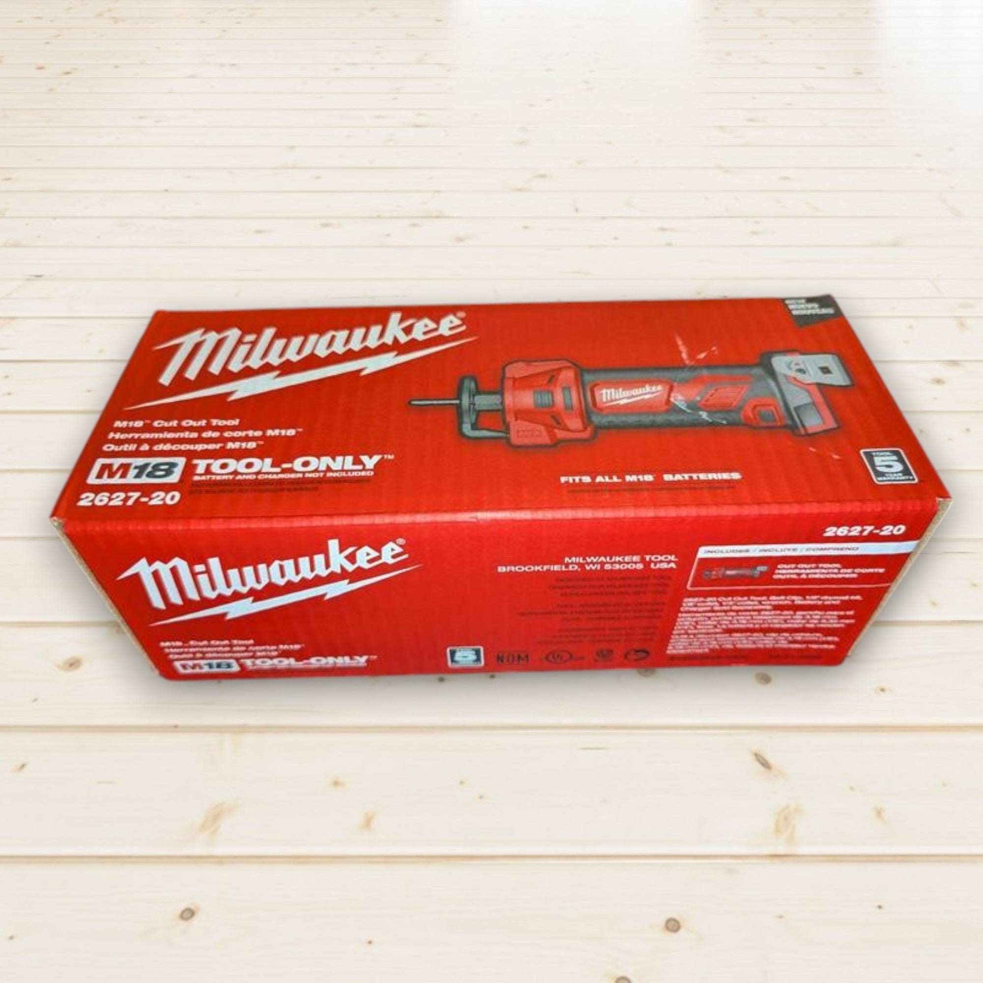 Milwaukee (2627-20) M18 18V Lithium-Ion Cordless Drywall Cut Out Rotary Tool (Tool-Only)