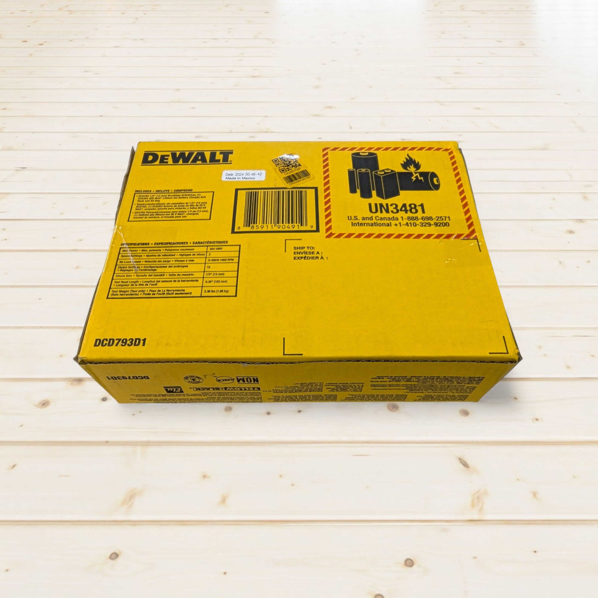 DeWalt (DCD793D1)  20-volt Max 1/2-in Keyless Brushless Cordless Drill 1 -Batteries Included