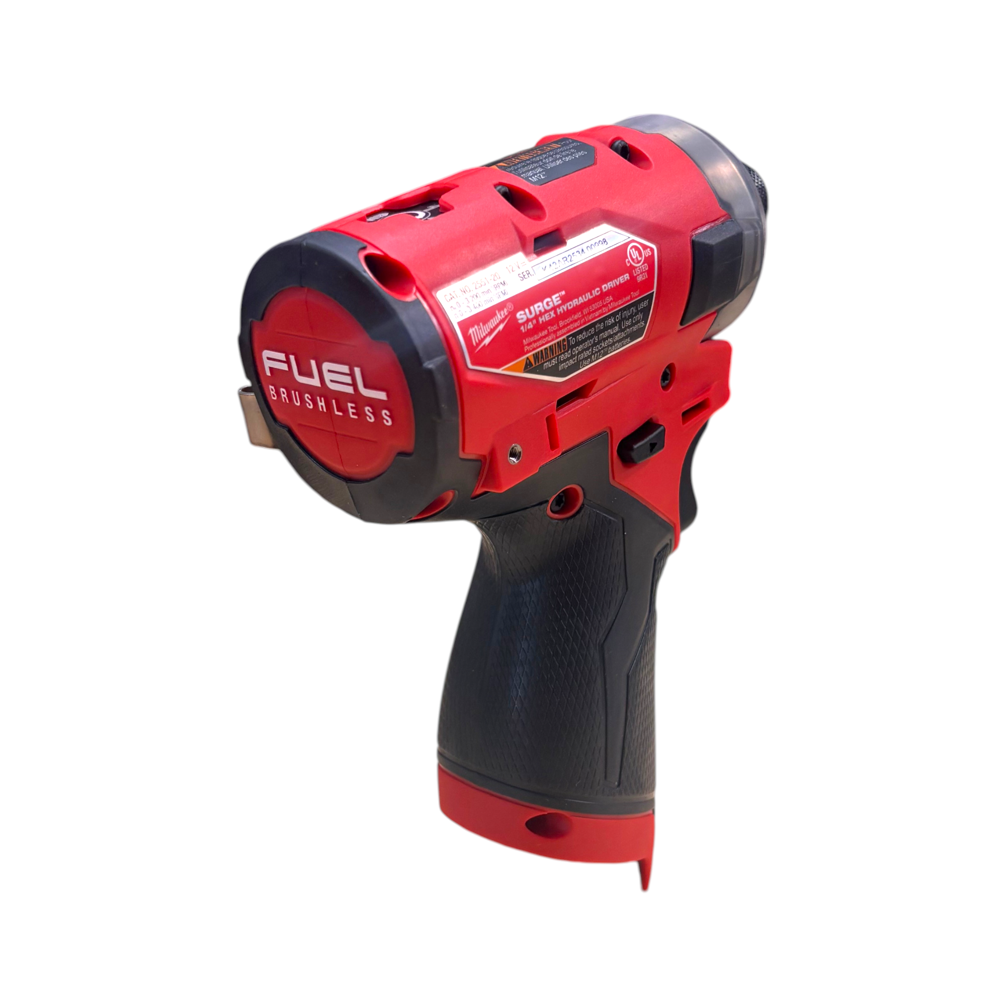 Milwaukee (2551-20) M12 FUEL SURGE 12V Lithium-Ion Brushless Cordless 1/4 in. Hex Impact Driver - genuine, brand new in secure, non-retail packaging