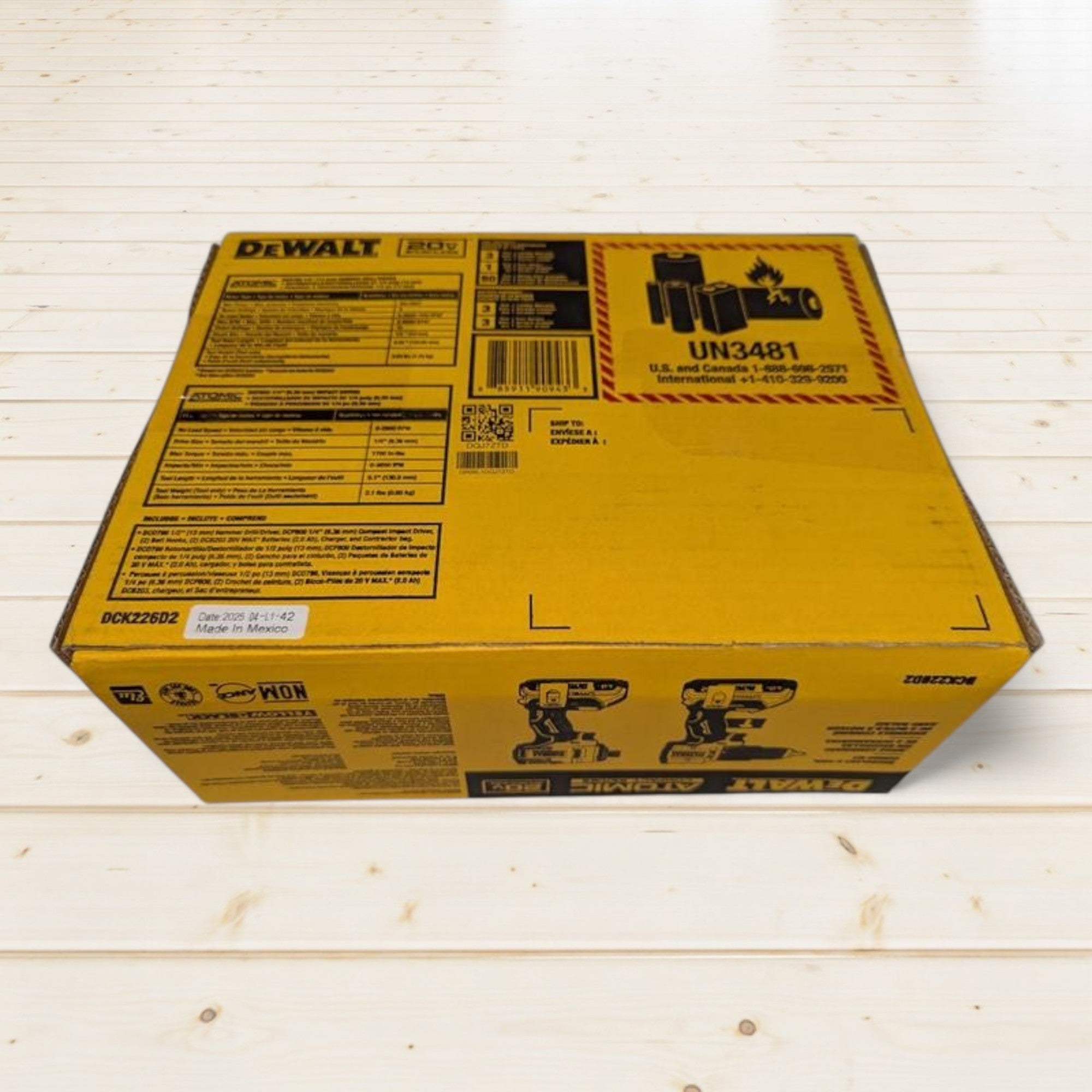 DEWALT (DCK226D2) ATOMIC 20-Volt MAX Lithium-Ion Cordless 2-Tool Combo Kit with (2) 2.0Ah Batteries, Charger and Bag