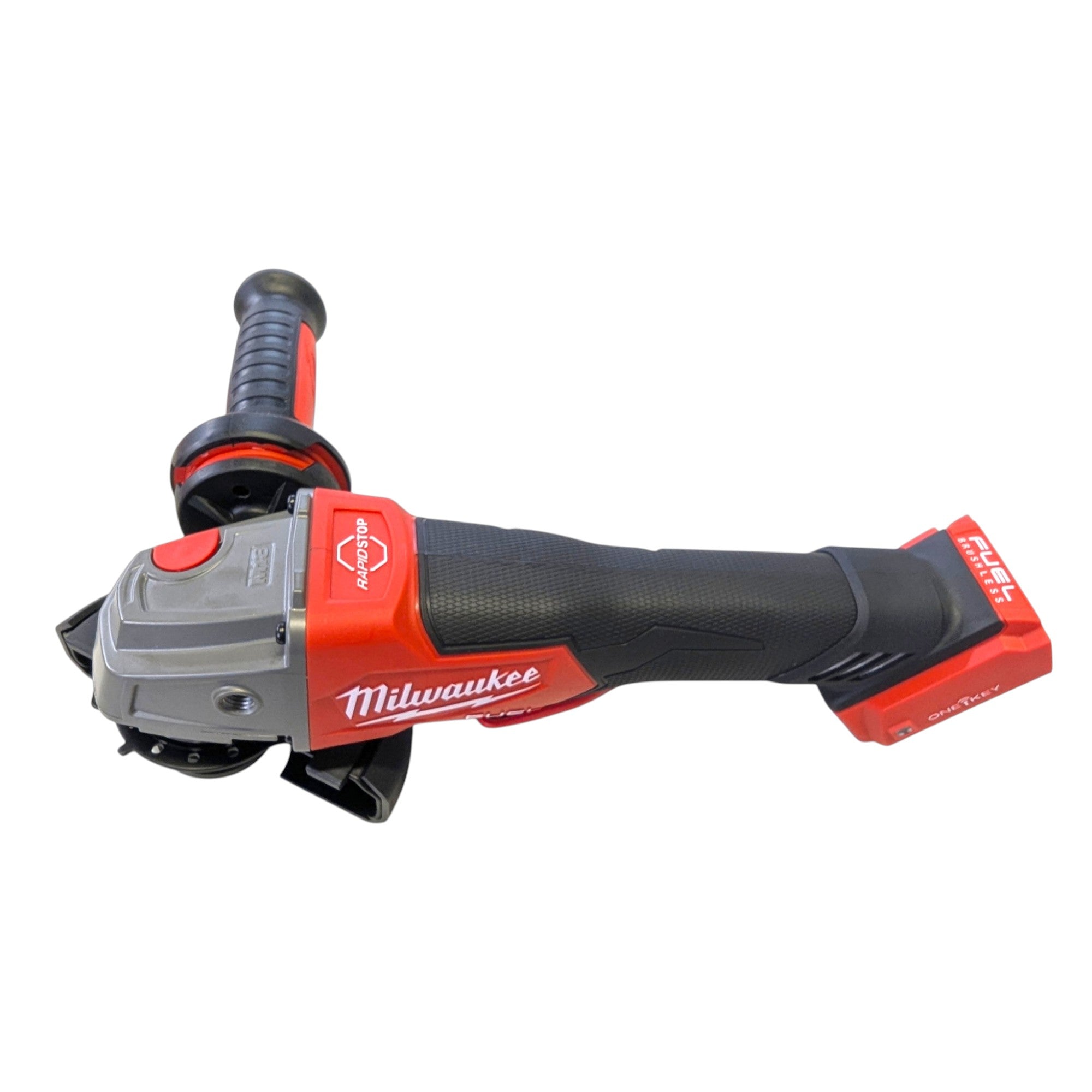 Milwaukee (2882-22)  M18 FUEL 18V Lithium-Ion Brushless Cordless 4-1/2 in./5 in. Braking Grinder Kit w/Paddle Switch & (2)6.0 Batteries